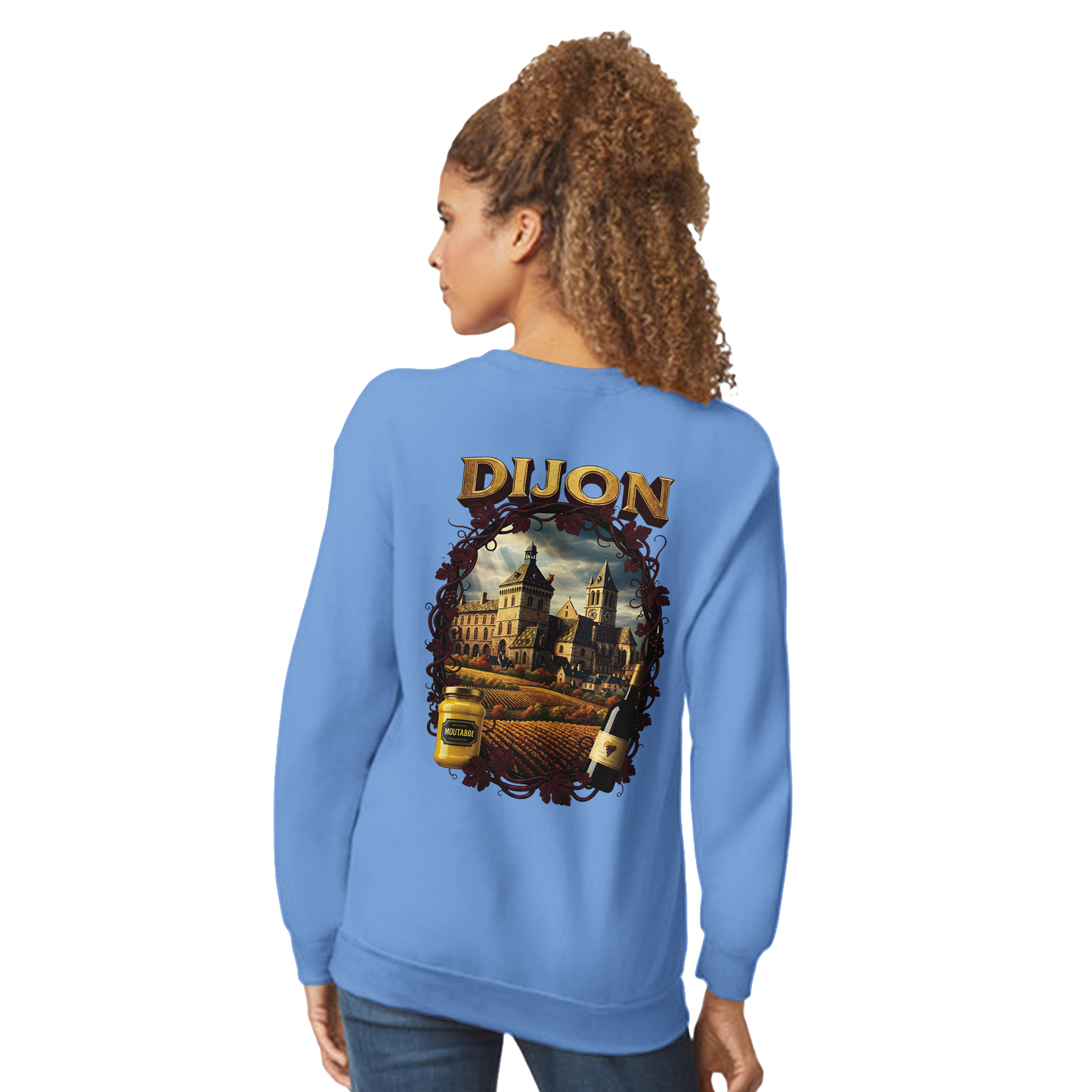 Unisex-Sweatshirt Dijon, Frankreich klassisch Rundhals | Gildan® 18000