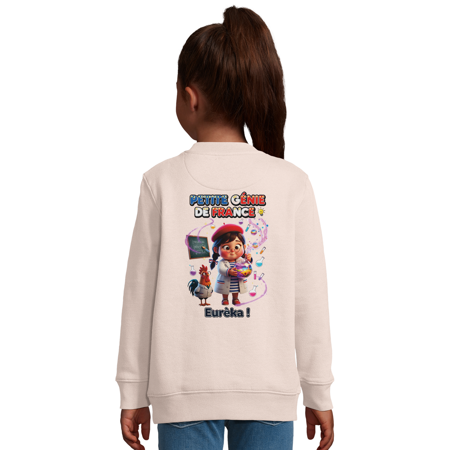 Girl's "Little Genius of France" Recycled Blend Sweatshirt | SOL'S Columbia Kids 04239