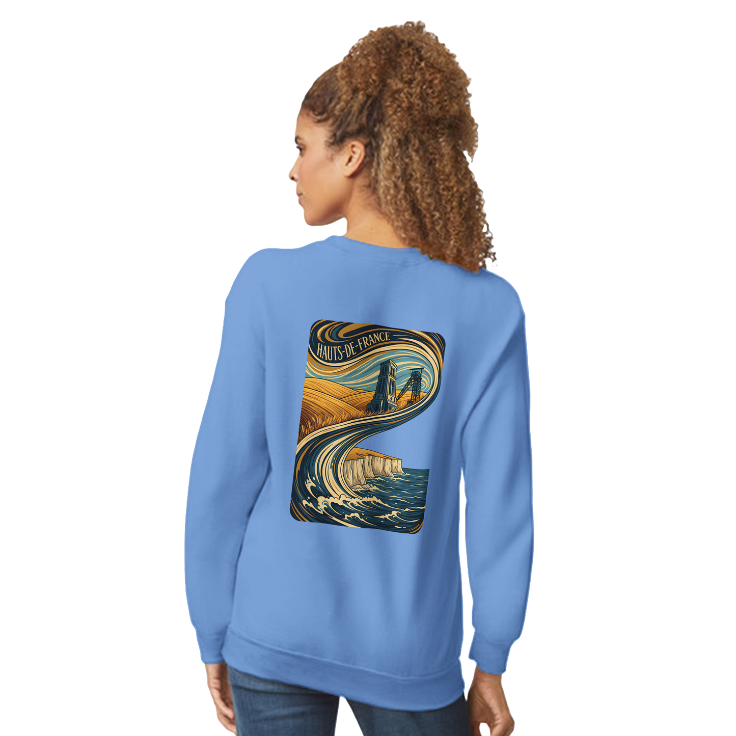 Unisex Nord-Pas-de-Calais classic crewneck sweatshirt | Gildan® 18000