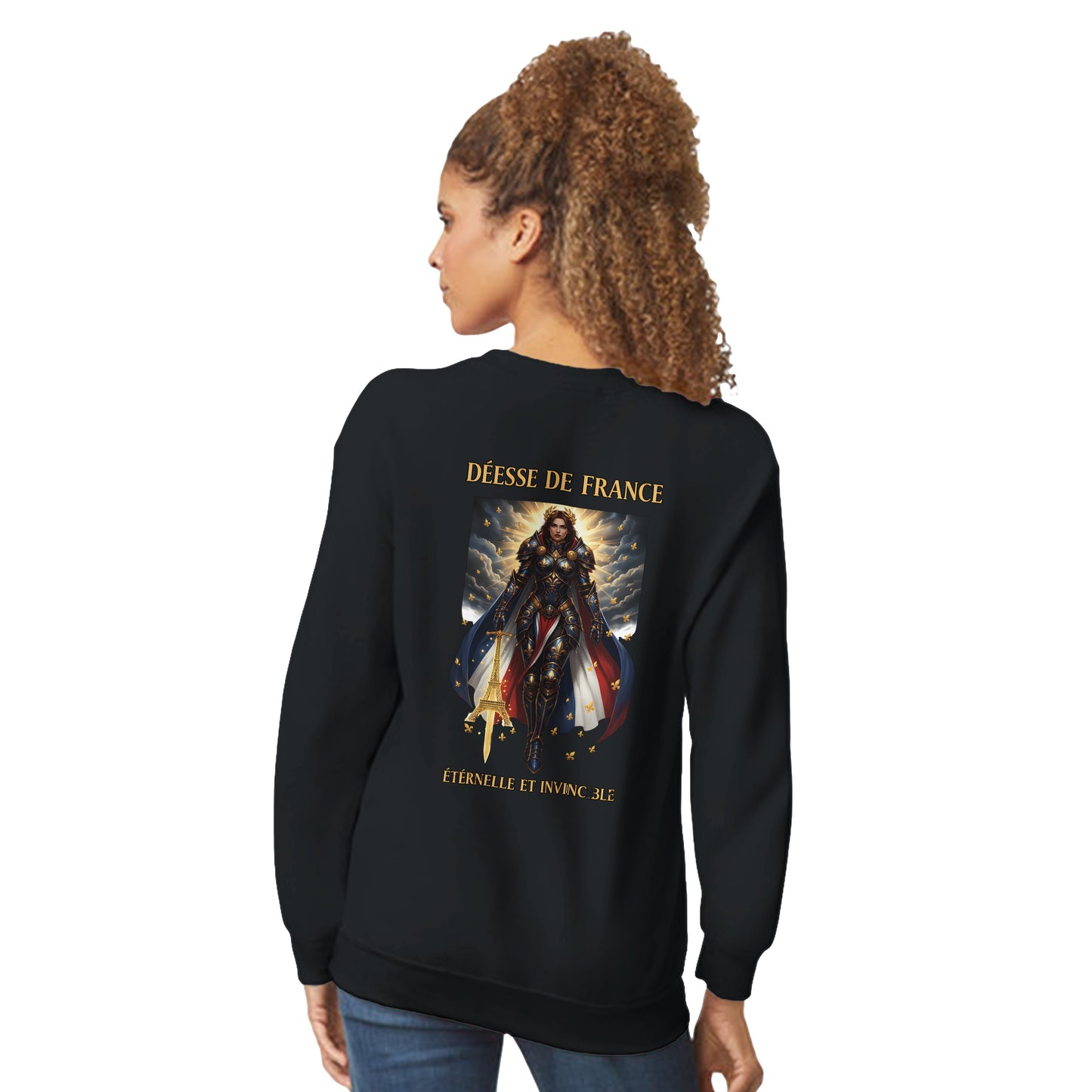 Women's Sweatshirt Goddess of France Style-French Classic Crewneck | Gildan® 18000