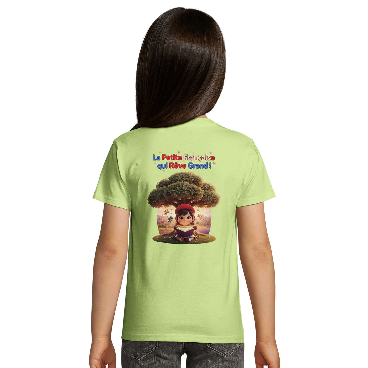 T-Shirt Mädchen French Style die kleine Französin, die groß träumt bio tailliert | SOL'S Pioneer Kids 03578