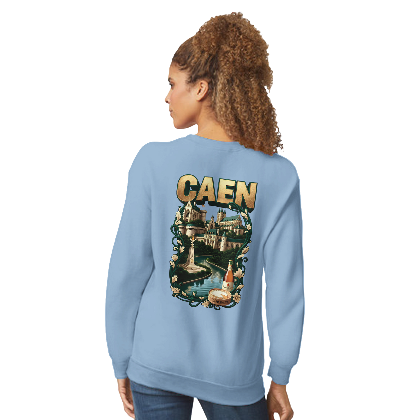 Sweatshirt Caen Stadt in Frankreich klassisch Unisex Rundhals | Gildan® 18000