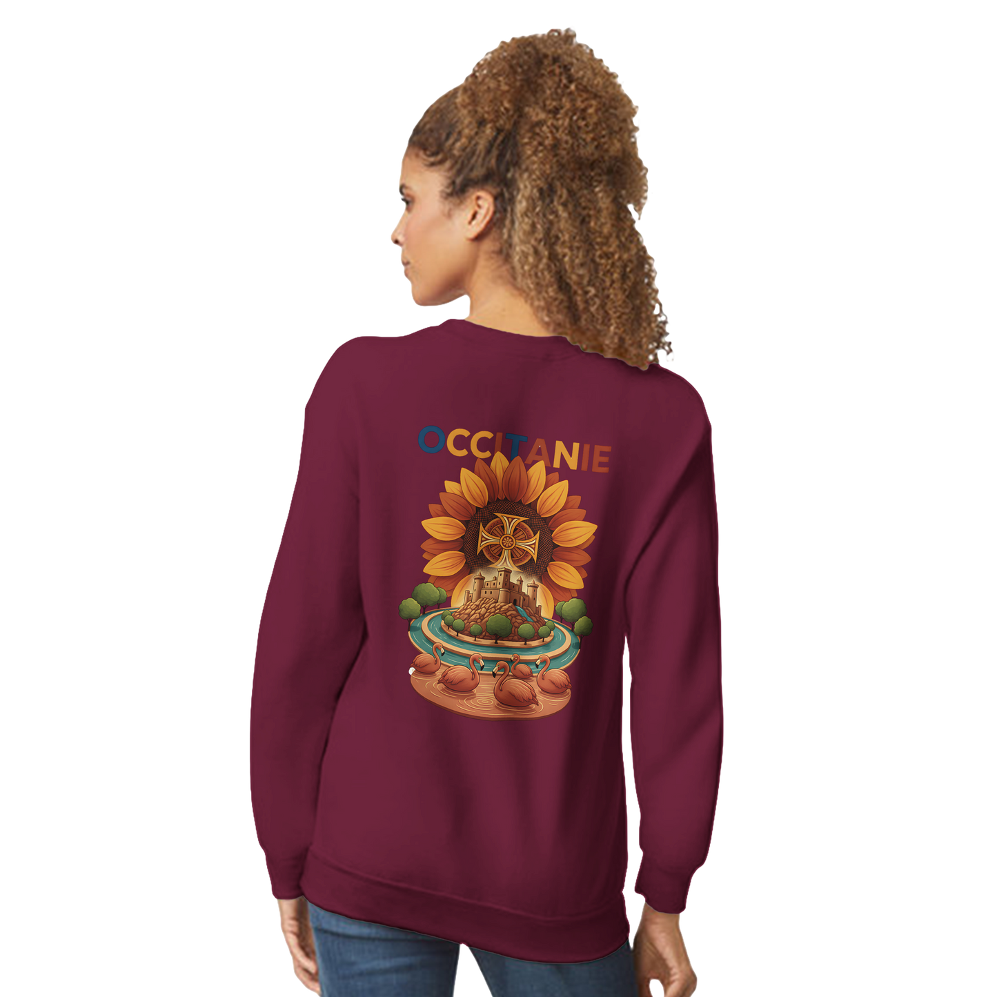 Unisex-Sweatshirt, klassischer Rundhalsausschnitt Occitanie | Gildan® 18000