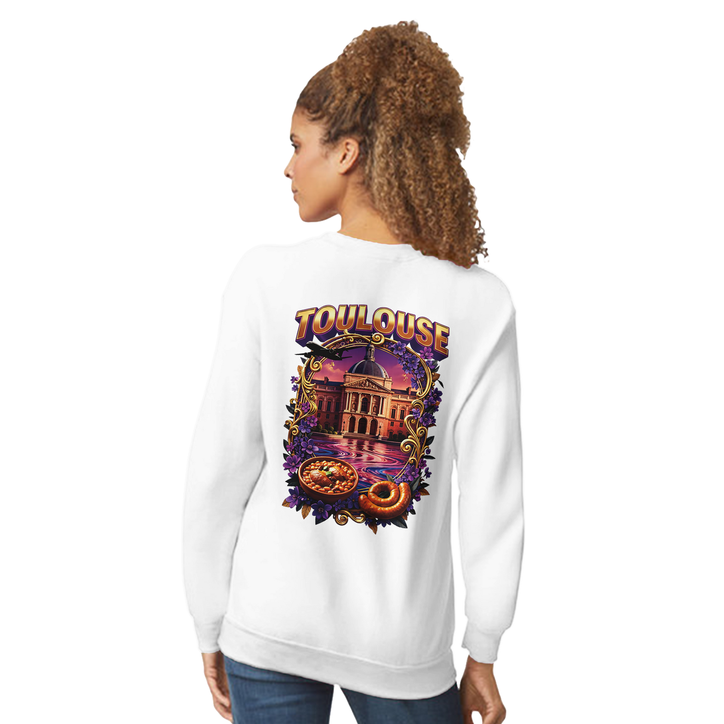 Unisex Sweatshirt Toulouse Classic French City Crewneck | Gildan® 18000