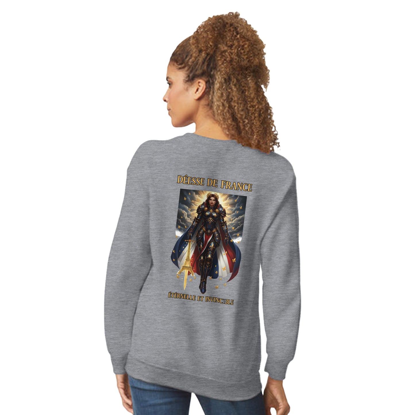 Women's Sweatshirt Goddess of France Style-French Classic Crewneck | Gildan® 18000