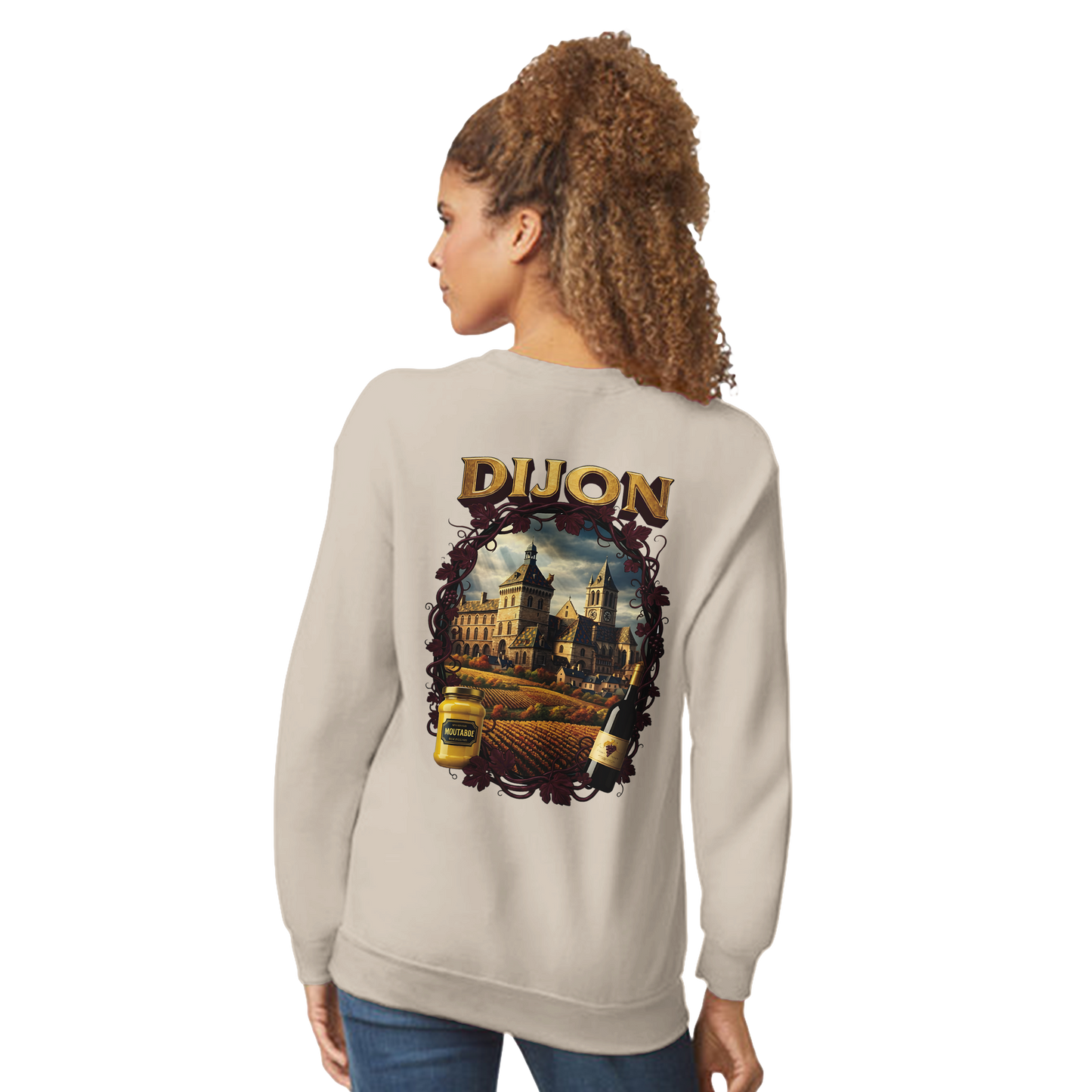 Unisex-Sweatshirt Dijon, Frankreich klassisch Rundhals | Gildan® 18000