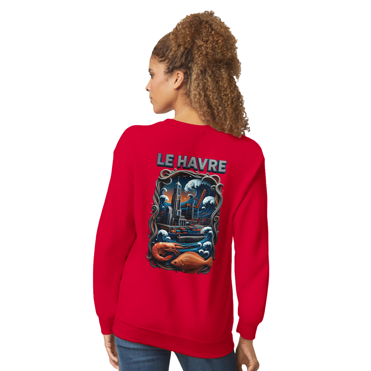 Sweat-shirt Unisexe Le Havre – Ville de France – Pull Premium Confort