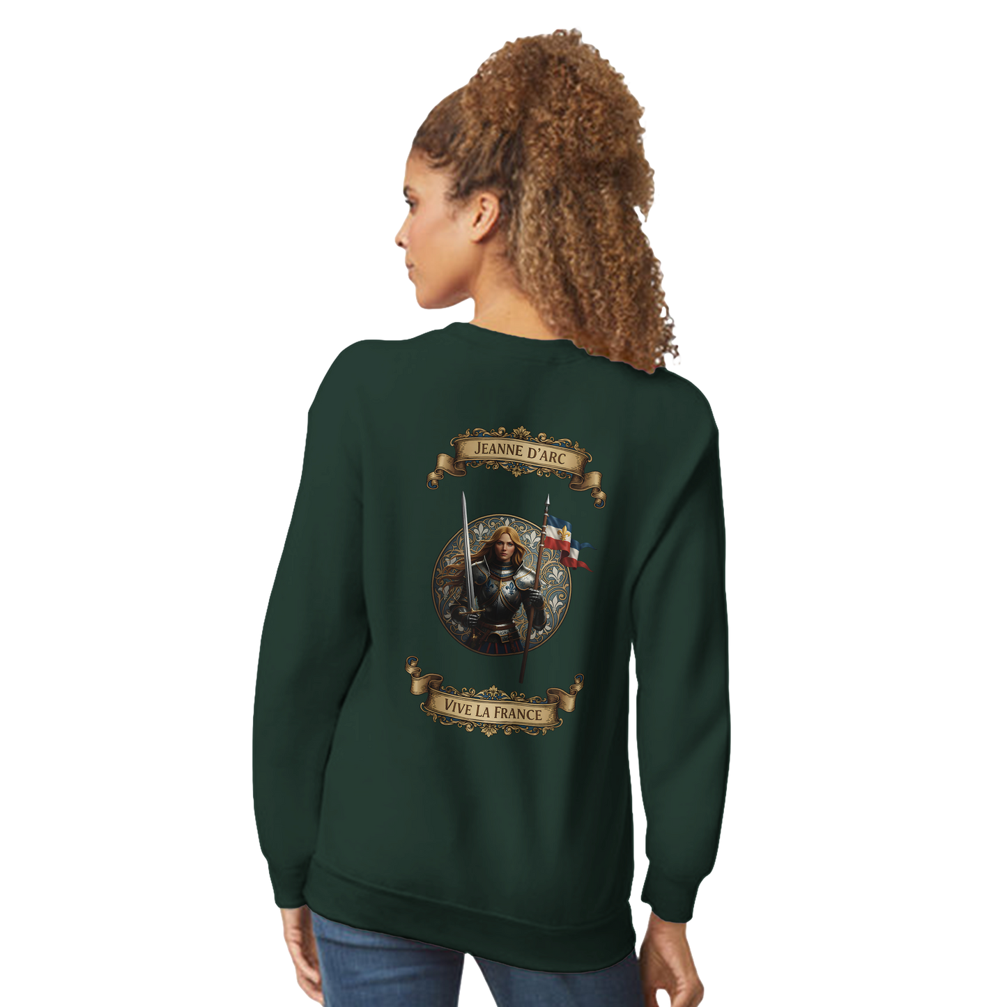 Damen-Sweatshirt Jeanne d'Arc klassischer Rundhalsausschnitt | Gildan® 18000