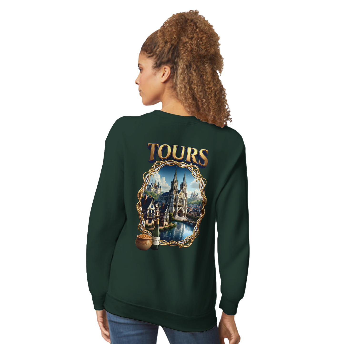 Unisex Sweatshirt Tours French City Classic Crewneck | Gildan® 18000
