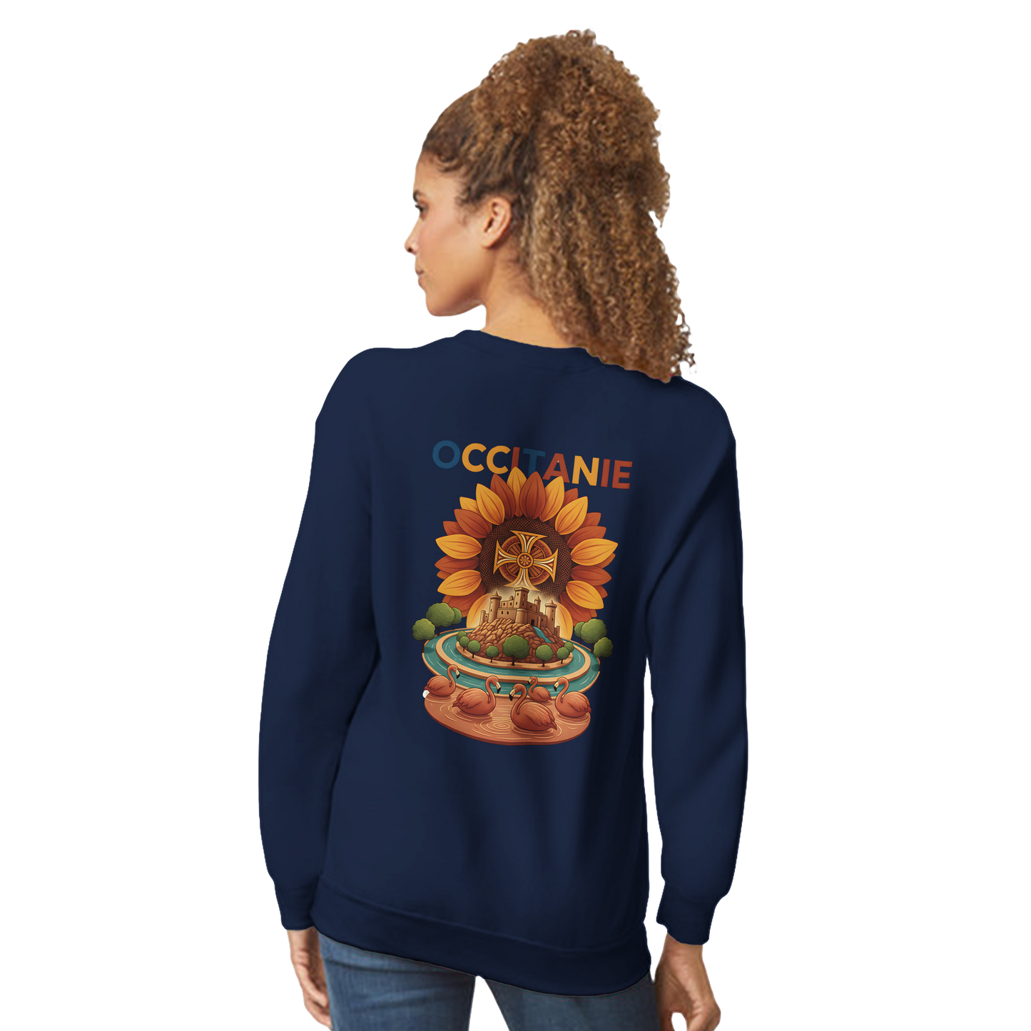 Unisex-Sweatshirt, klassischer Rundhalsausschnitt Occitanie | Gildan® 18000