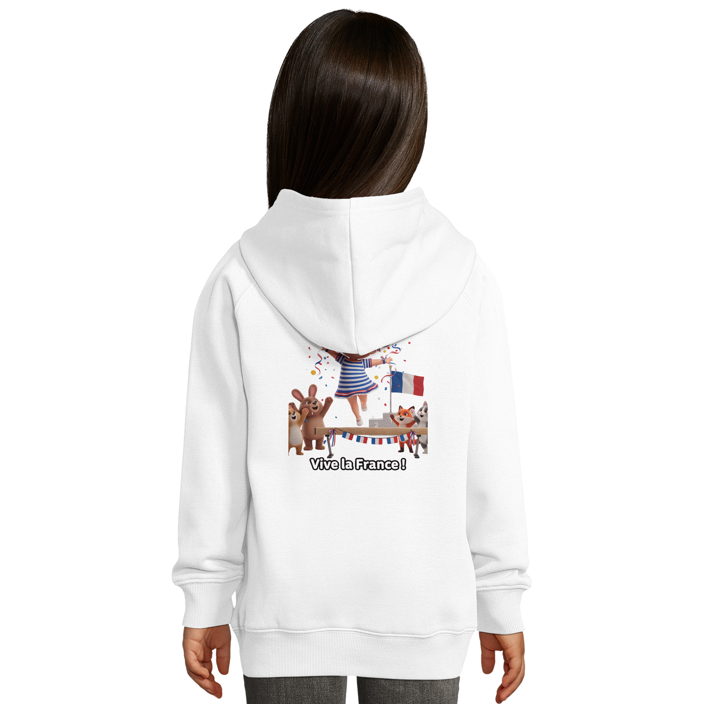 Girls' hooded sweatshirt little Olympic champion organic | SOL'S Stellar Kids 03576