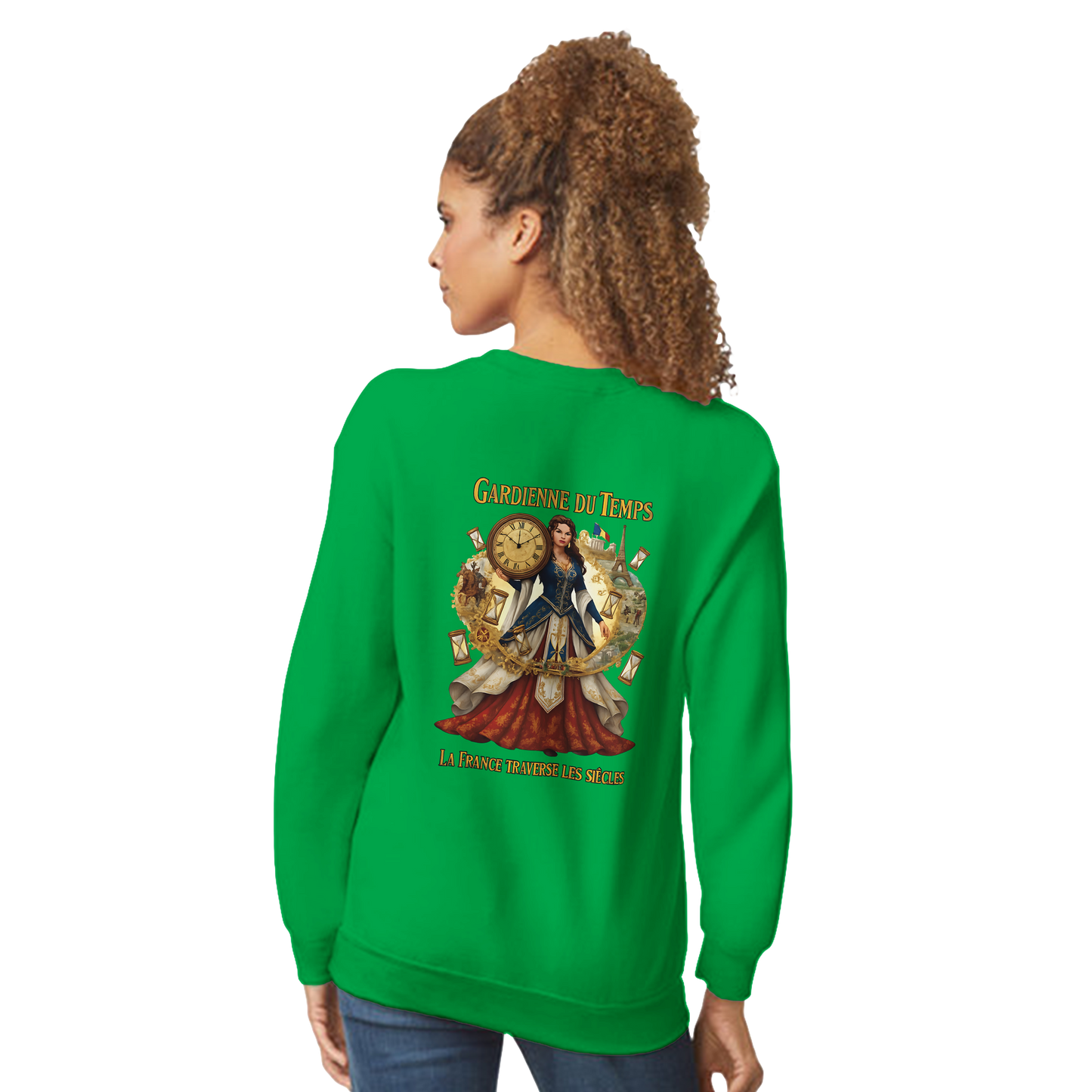 Sweat-shirt Femme Gardienne du Temps - Confort Premium et Coupe Classique