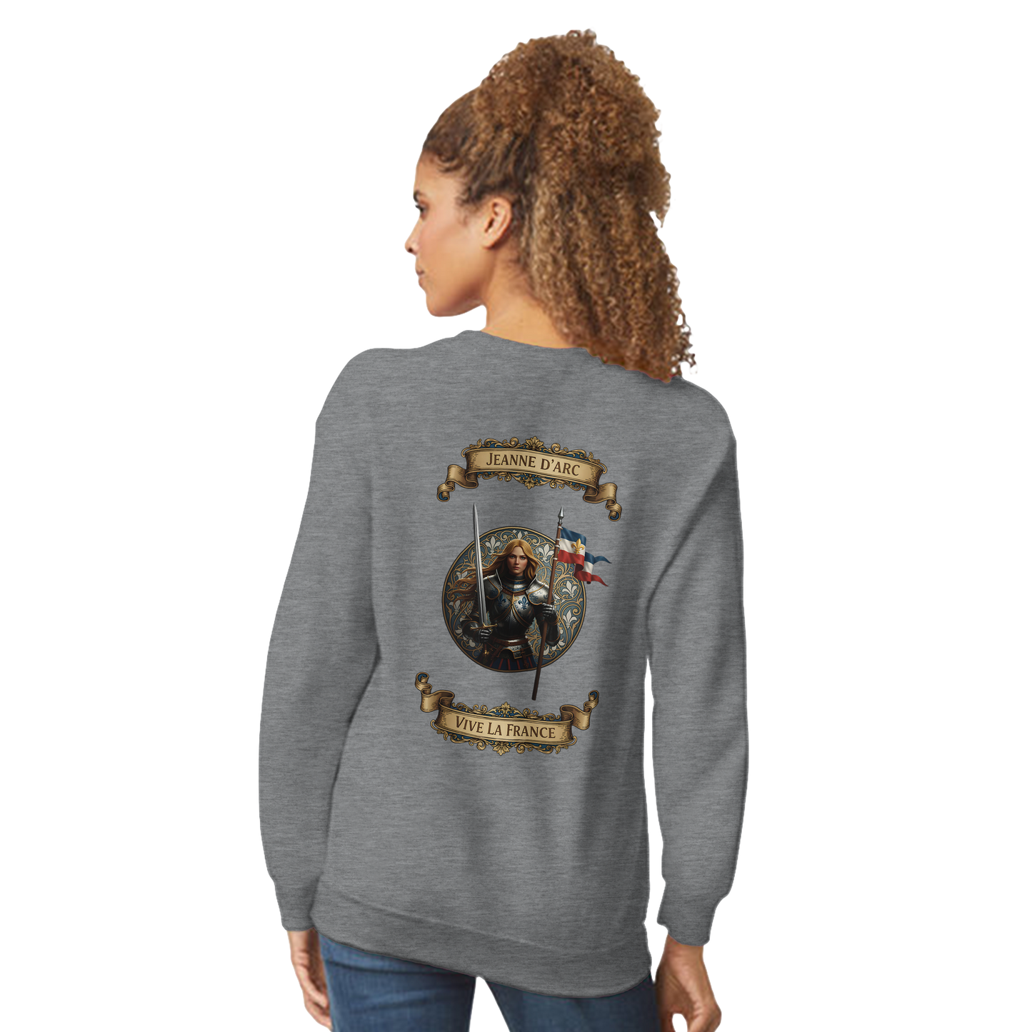 Damen-Sweatshirt Jeanne d'Arc klassischer Rundhalsausschnitt | Gildan® 18000