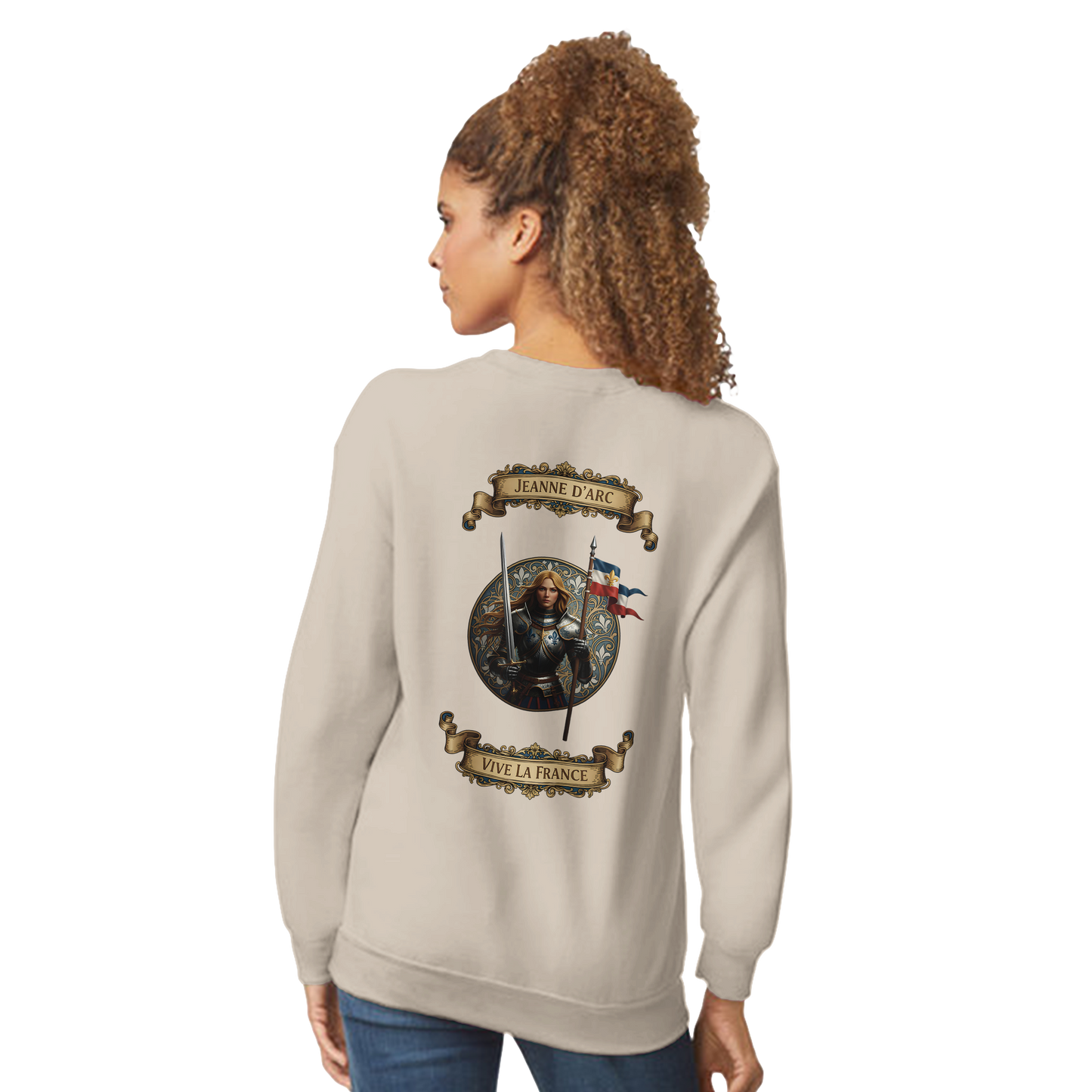 Damen-Sweatshirt Jeanne d'Arc klassischer Rundhalsausschnitt | Gildan® 18000