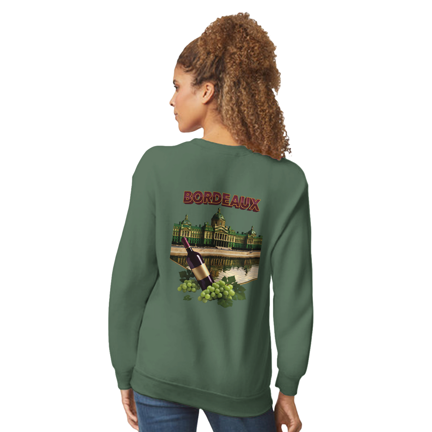Unisex city burgundy classic crewneck sweatshirt | Gildan® 18000