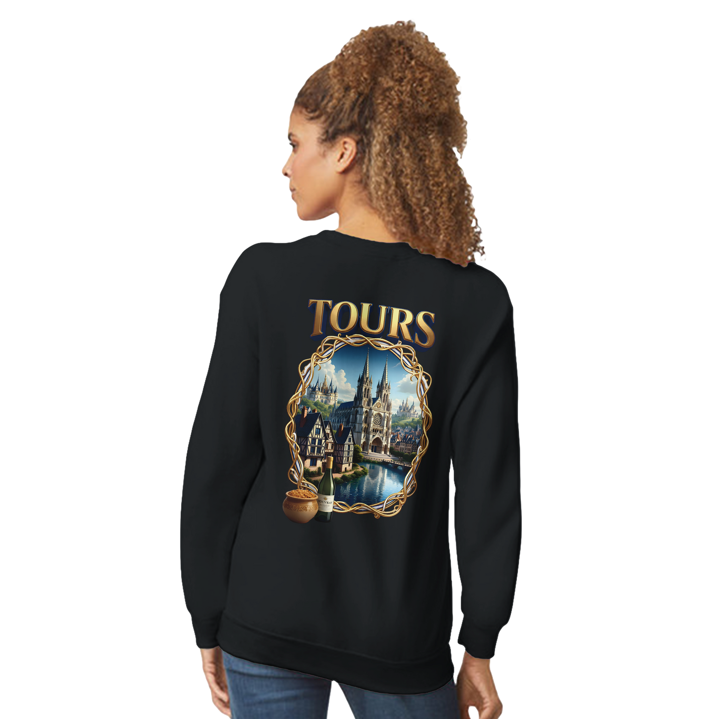 Unisex Sweatshirt Tours French City Classic Crewneck | Gildan® 18000