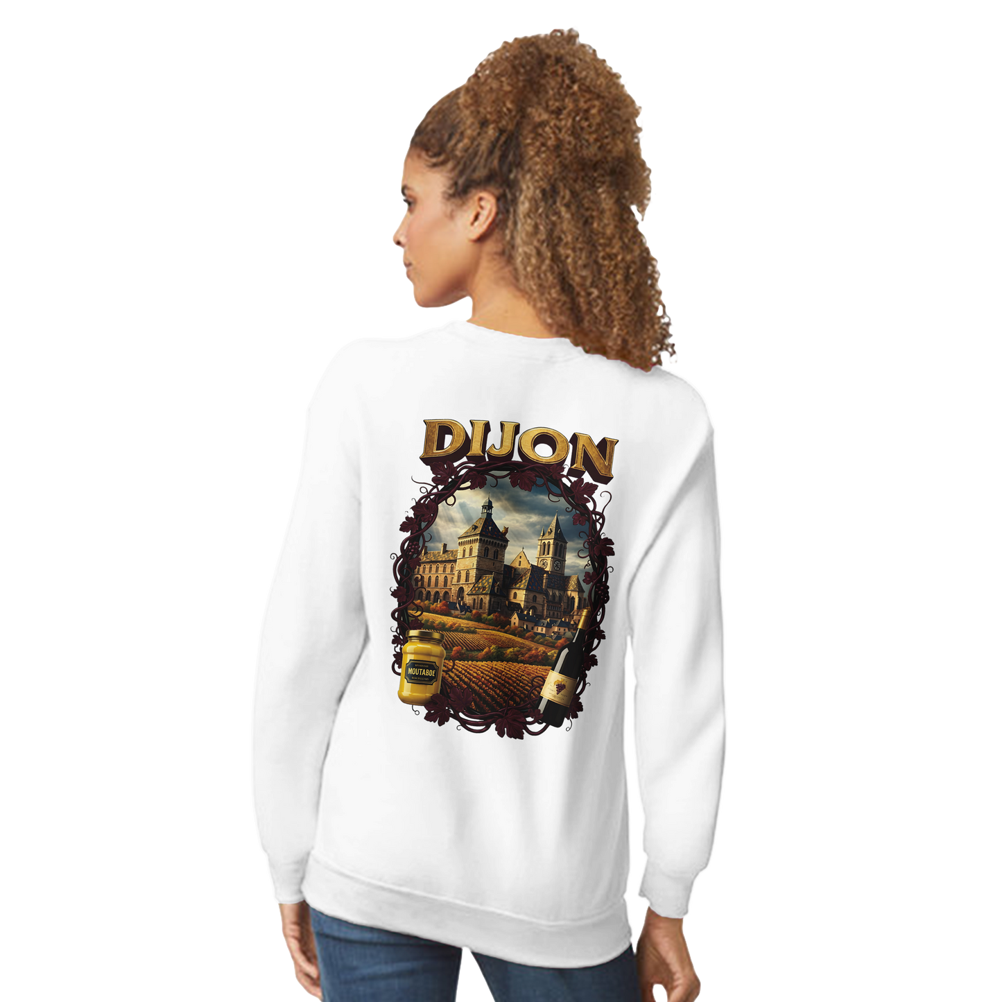Unisex-Sweatshirt Dijon, Frankreich klassisch Rundhals | Gildan® 18000