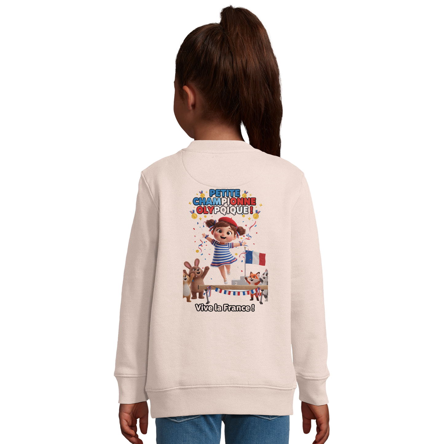 Girl's Little Olympic Champion Recycled Blend Sweatshirt | SOL'S Columbia Kids 04239