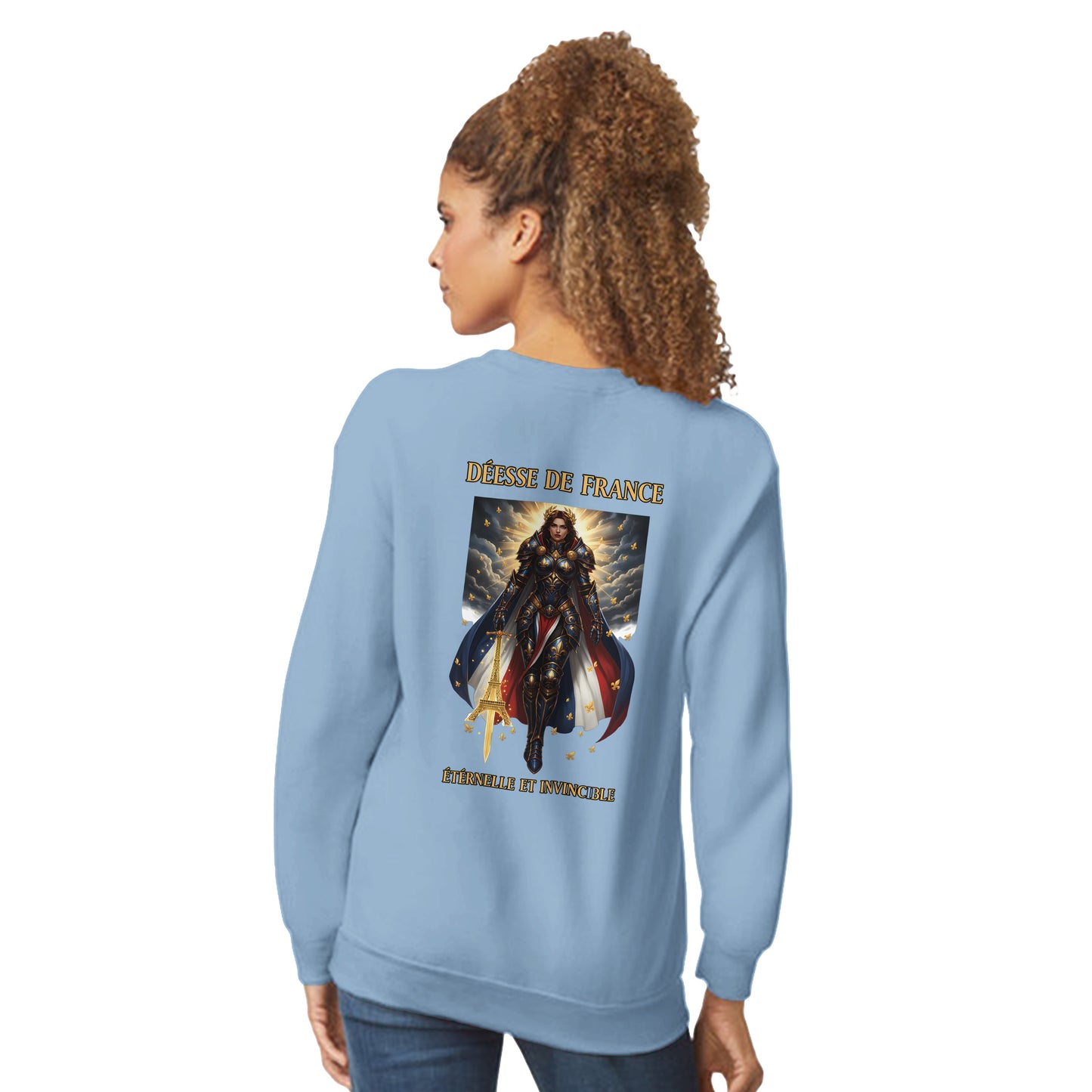 Women's Sweatshirt Goddess of France Style-French Classic Crewneck | Gildan® 18000