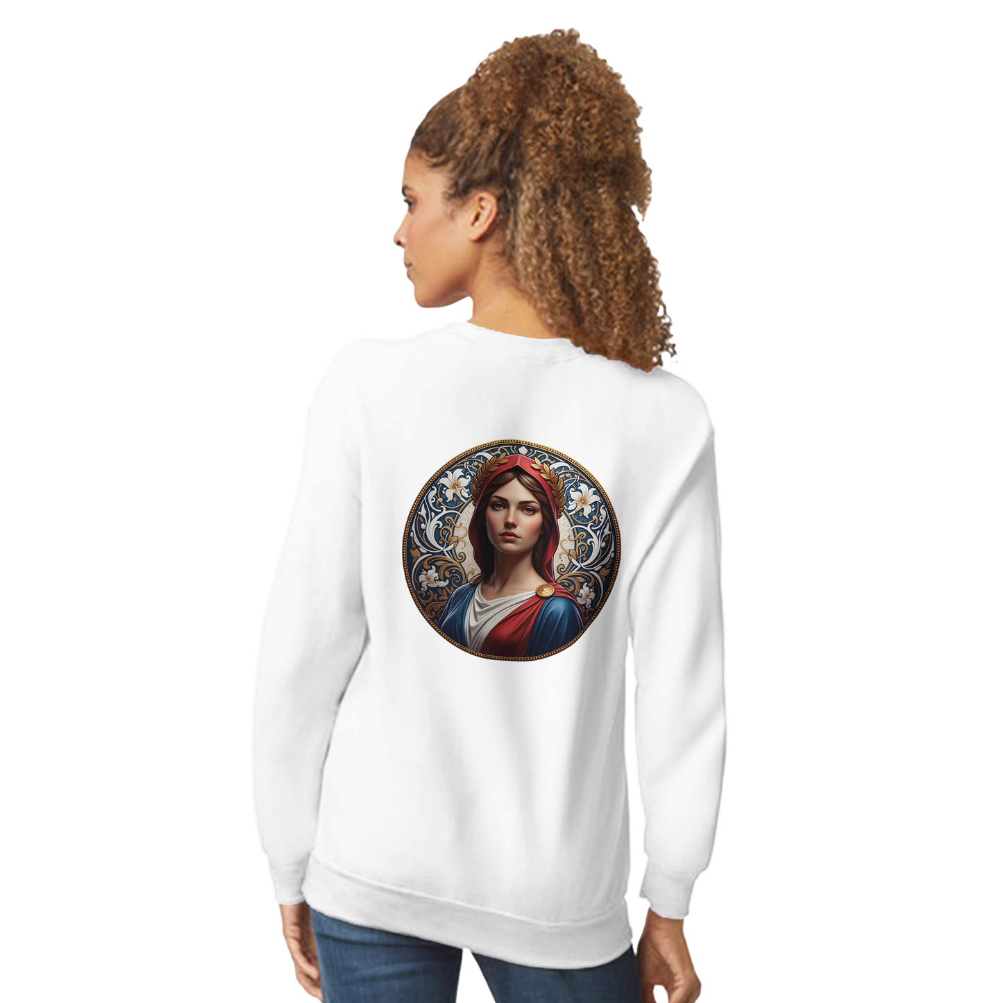 Damen-Sweatshirt Marianne klassisch Rundhals | Gildan® 18000