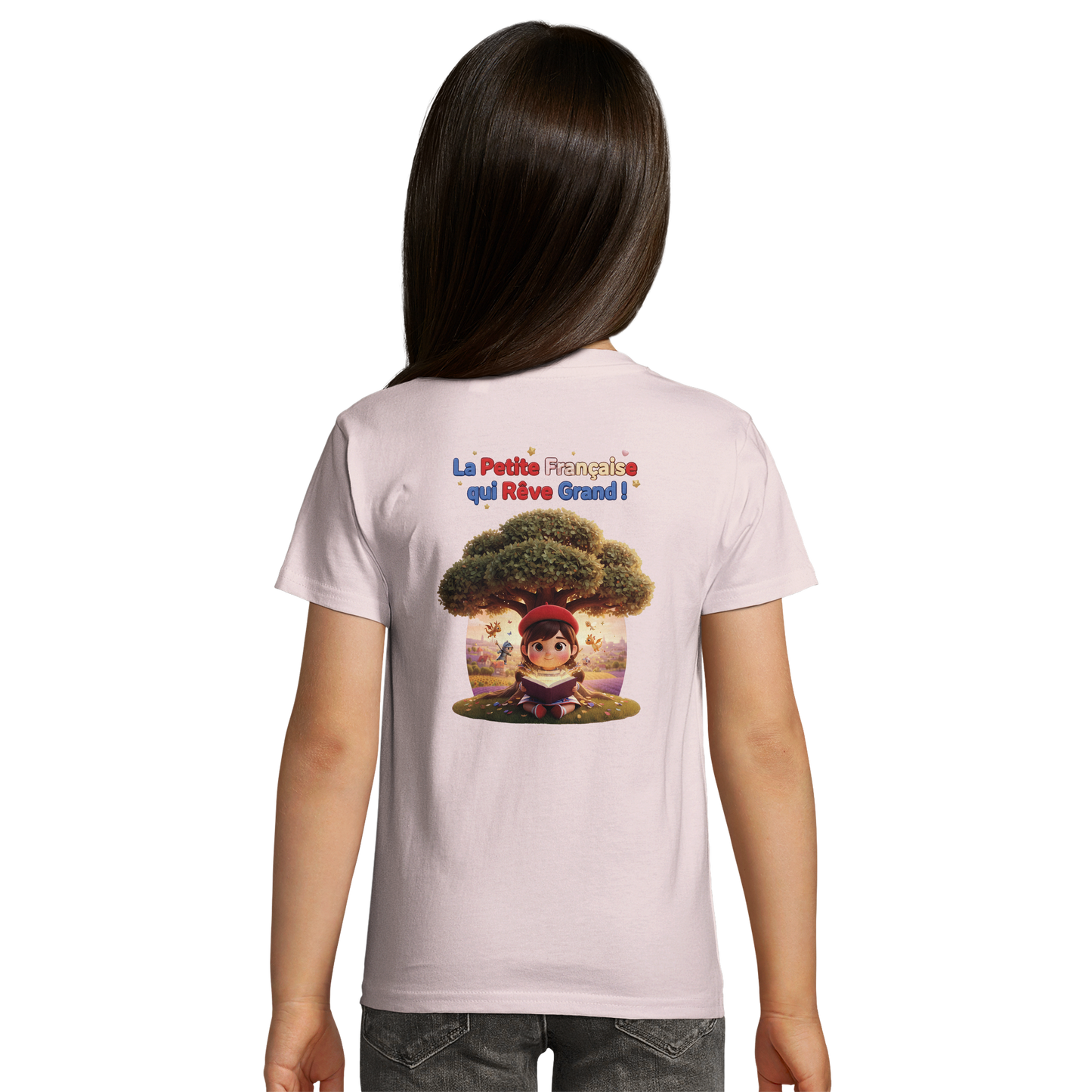 T-Shirt Mädchen French Style die kleine Französin, die groß träumt bio tailliert | SOL'S Pioneer Kids 03578