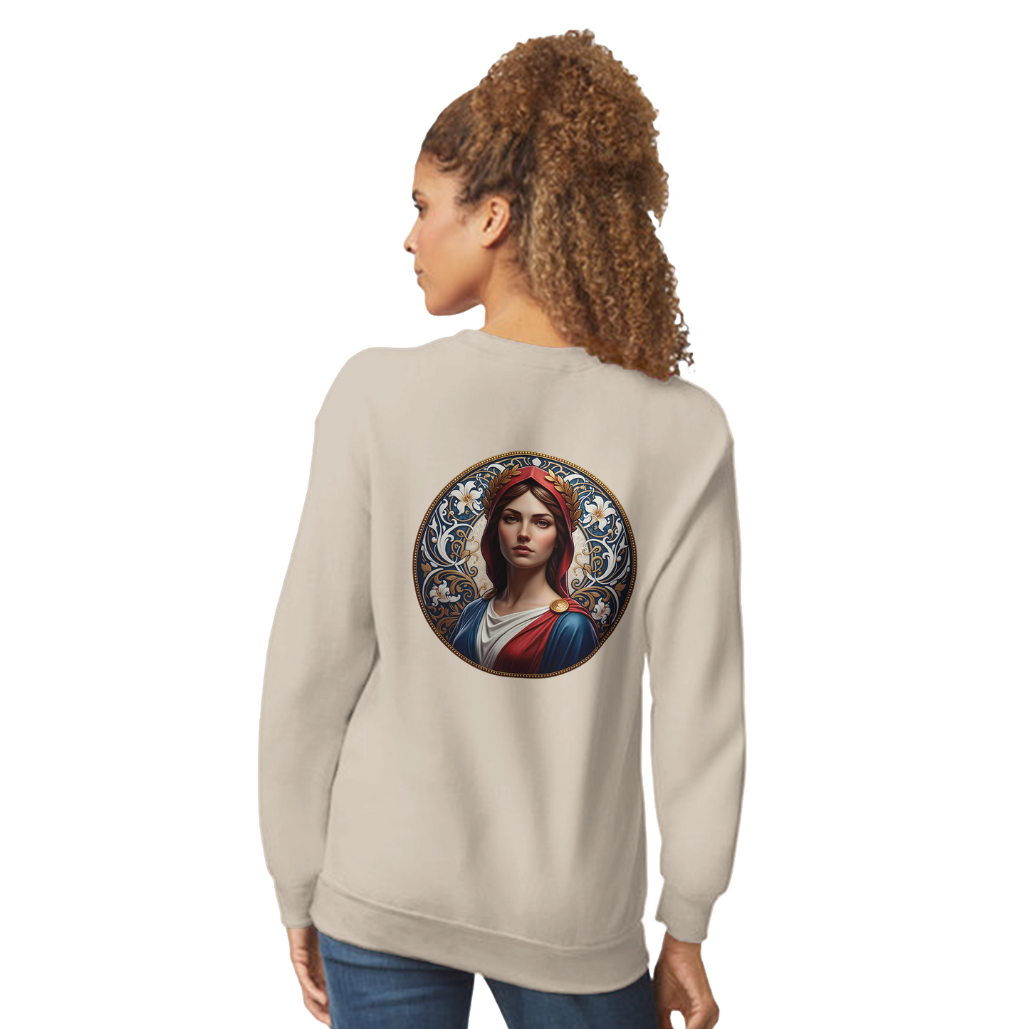 Damen-Sweatshirt Marianne klassisch Rundhals | Gildan® 18000
