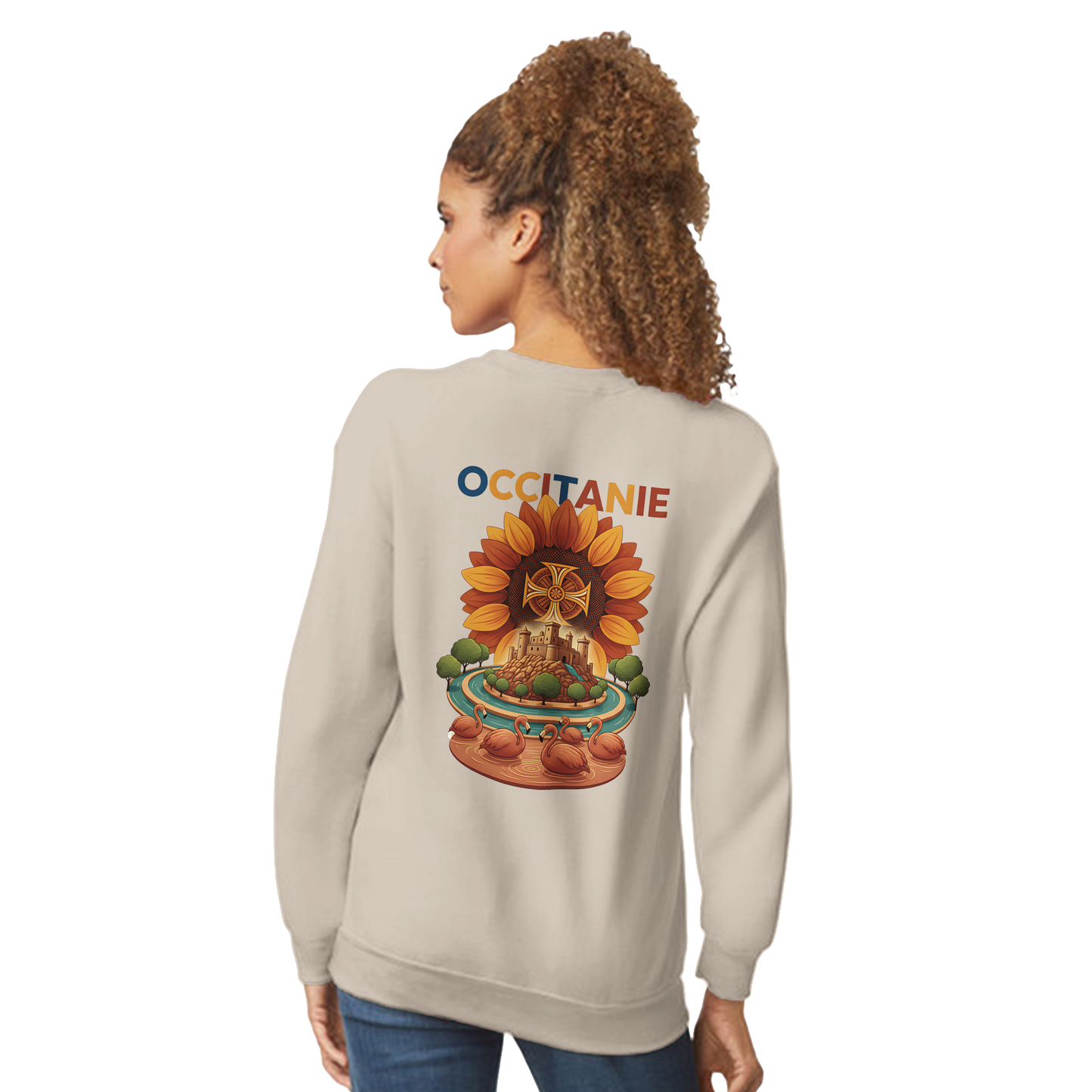 Unisex-Sweatshirt, klassischer Rundhalsausschnitt Occitanie | Gildan® 18000