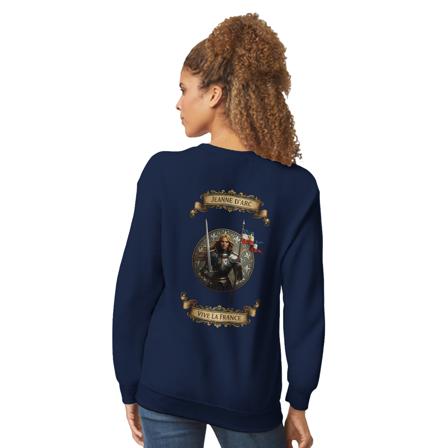 Damen-Sweatshirt Jeanne d'Arc klassischer Rundhalsausschnitt | Gildan® 18000