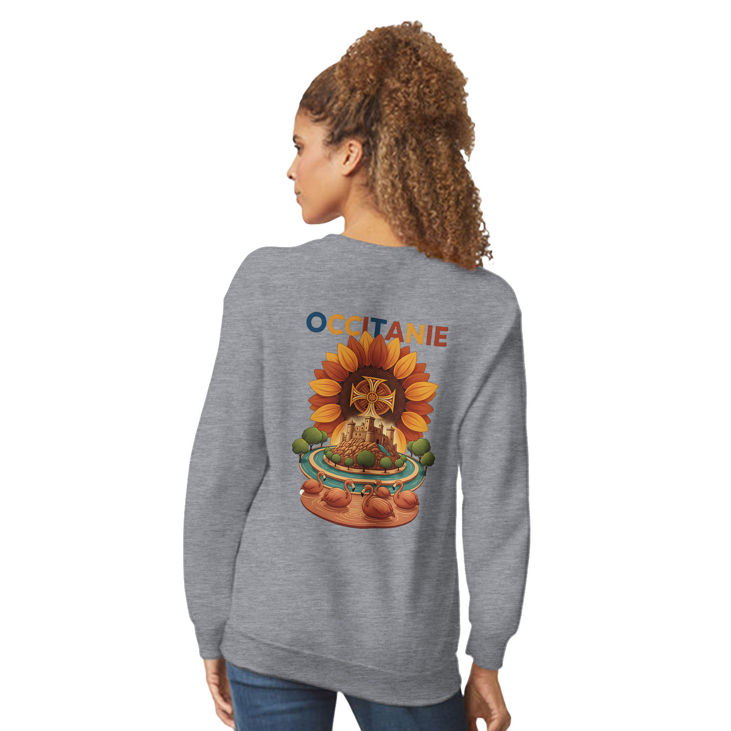 Unisex-Sweatshirt, klassischer Rundhalsausschnitt Occitanie | Gildan® 18000