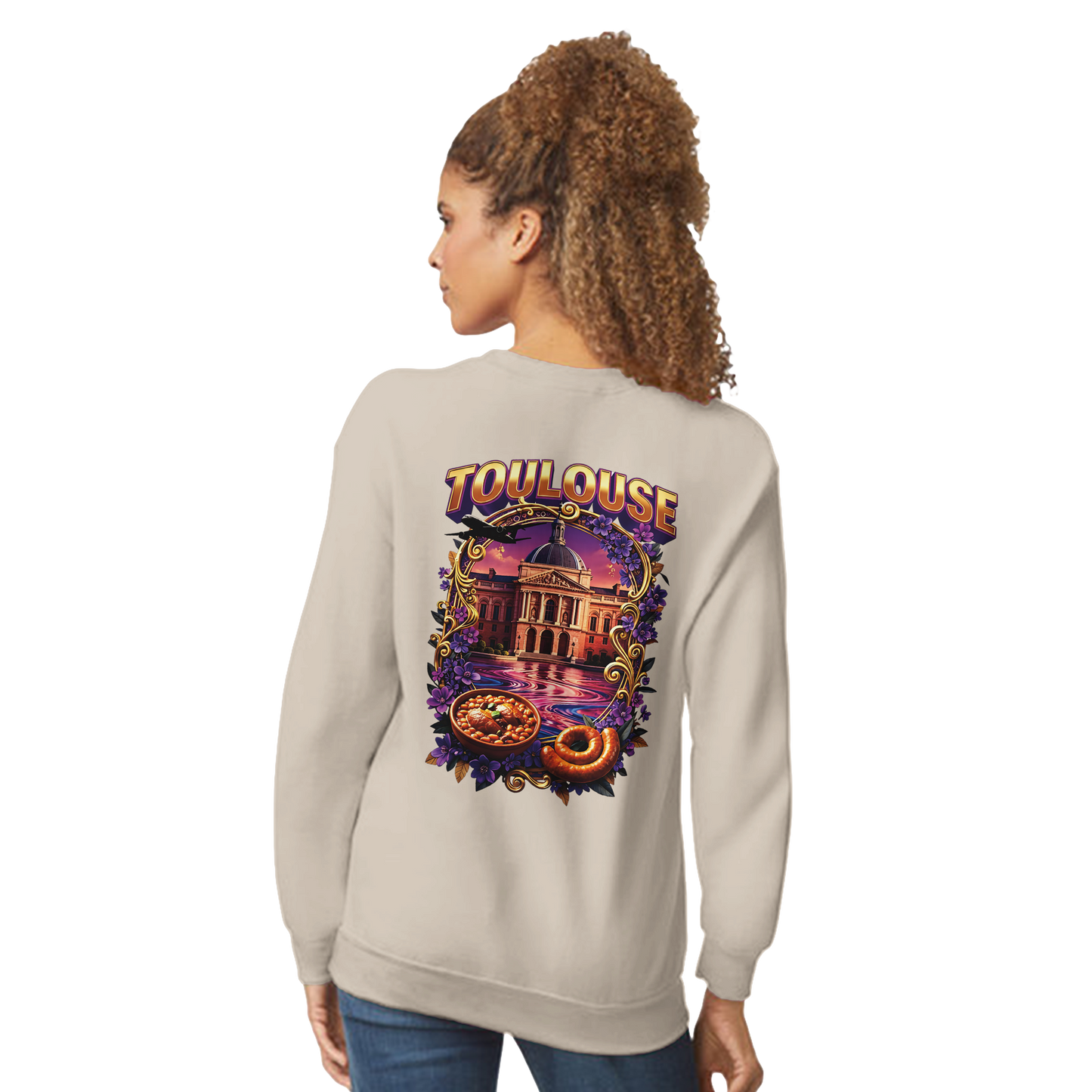 Unisex Sweatshirt Toulouse Classic French City Crewneck | Gildan® 18000