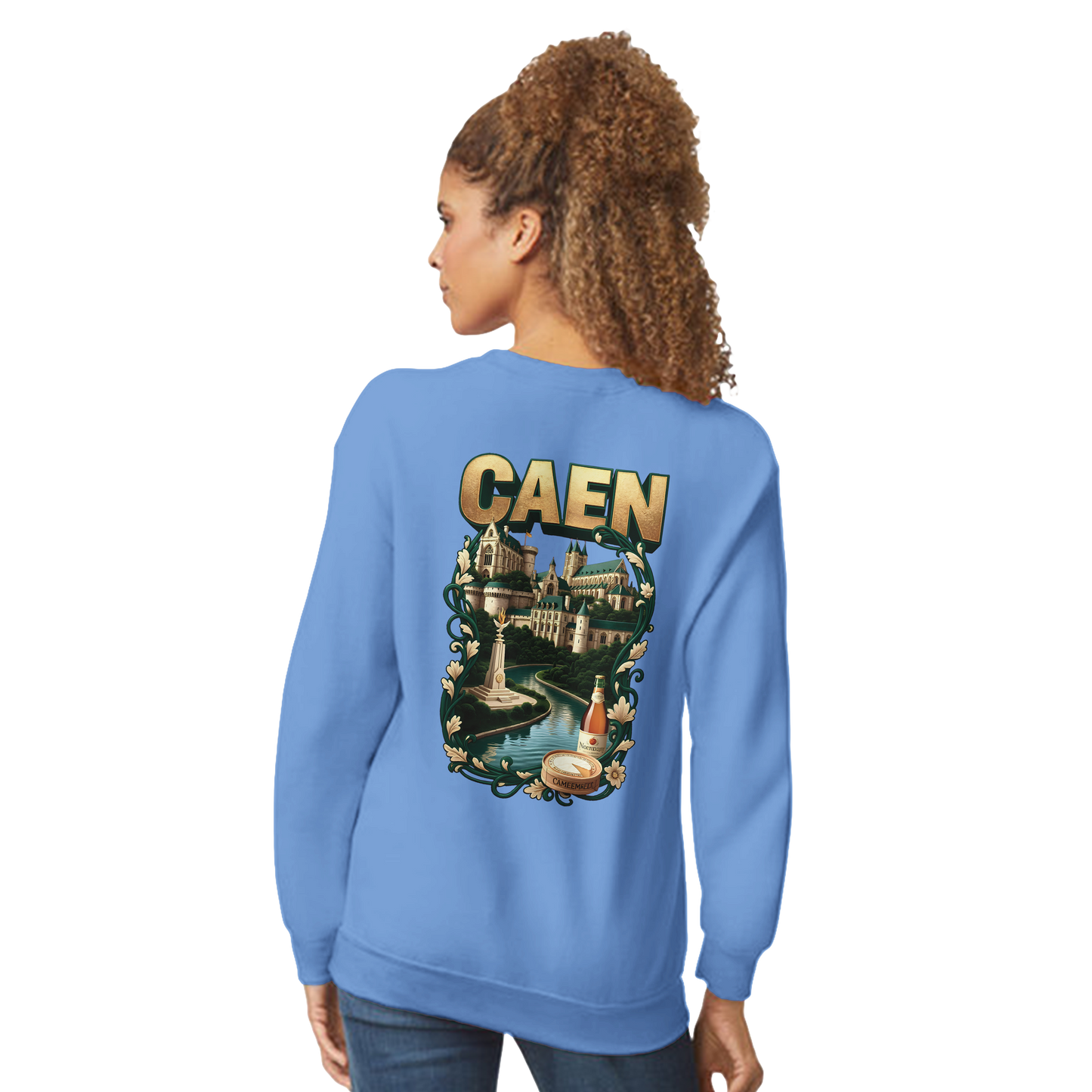 Sweatshirt Caen Stadt in Frankreich klassisch Unisex Rundhals | Gildan® 18000