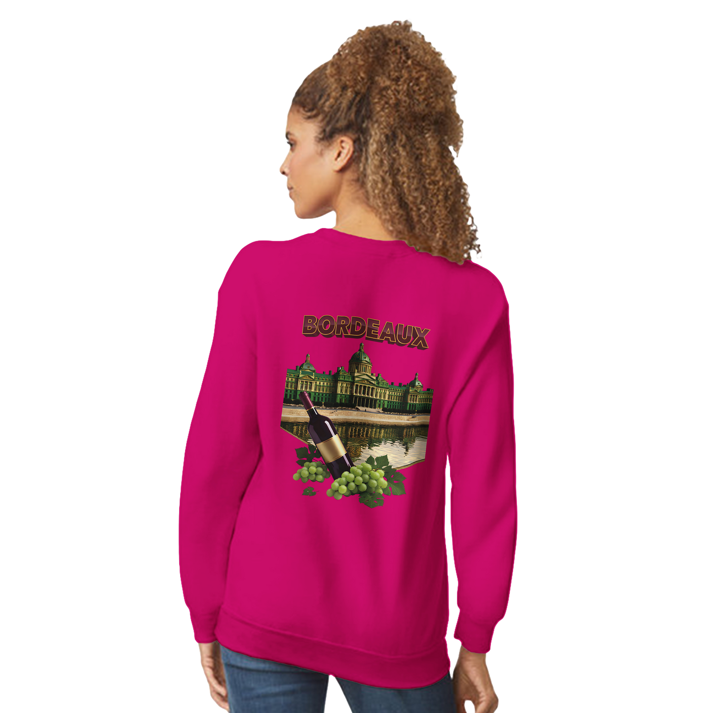 Unisex city burgundy classic crewneck sweatshirt | Gildan® 18000