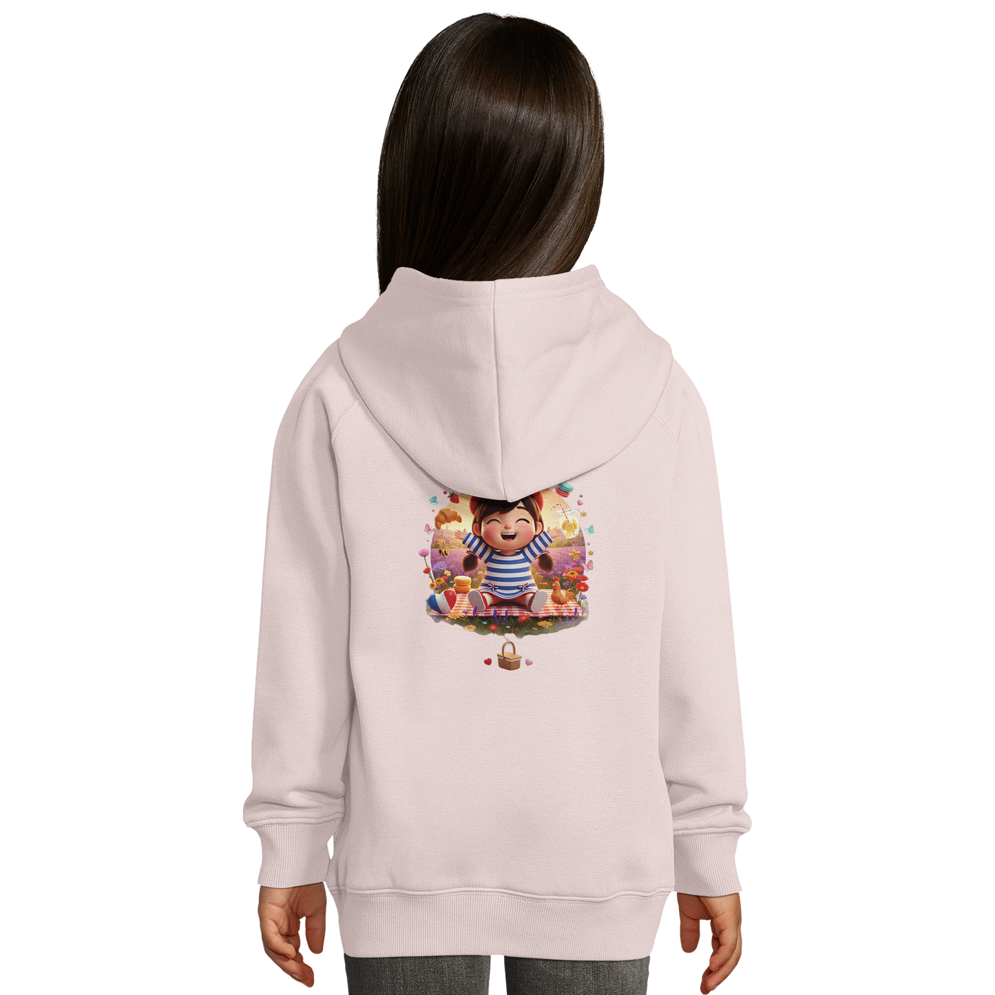 Mädchen-Kapuzenpullover französischer Stil "ma France je t'aime" bio | SOL'S Stellar Kids 03576