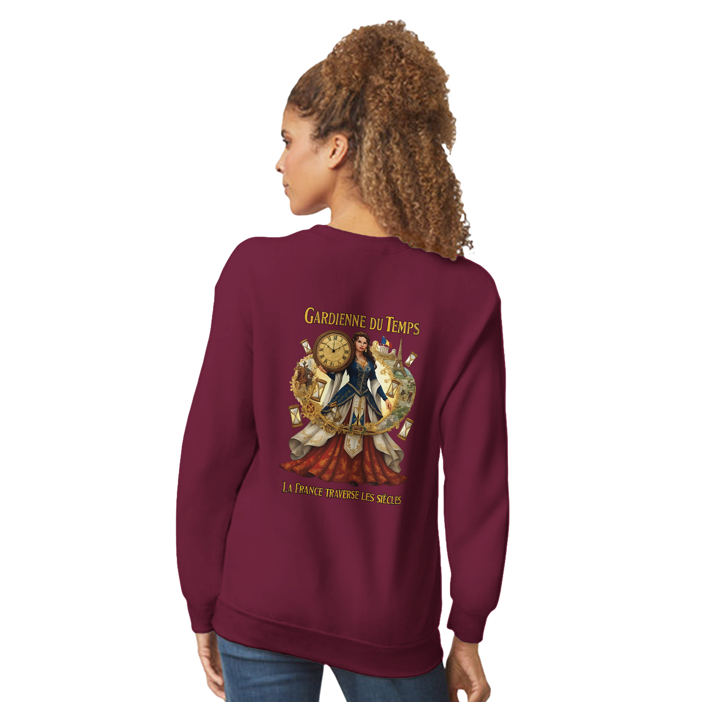 Sweat-shirt Femme Gardienne du Temps - Confort Premium et Coupe Classique
