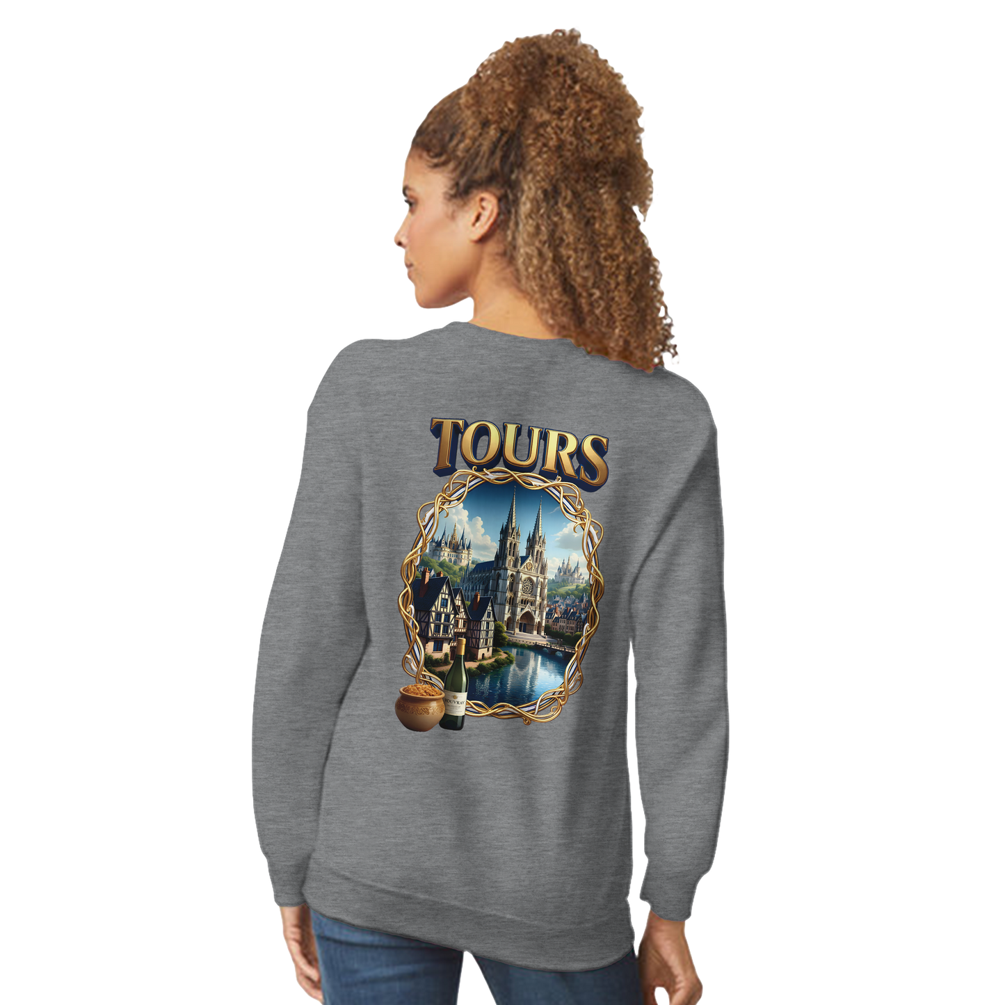 Unisex Sweatshirt Tours French City Classic Crewneck | Gildan® 18000