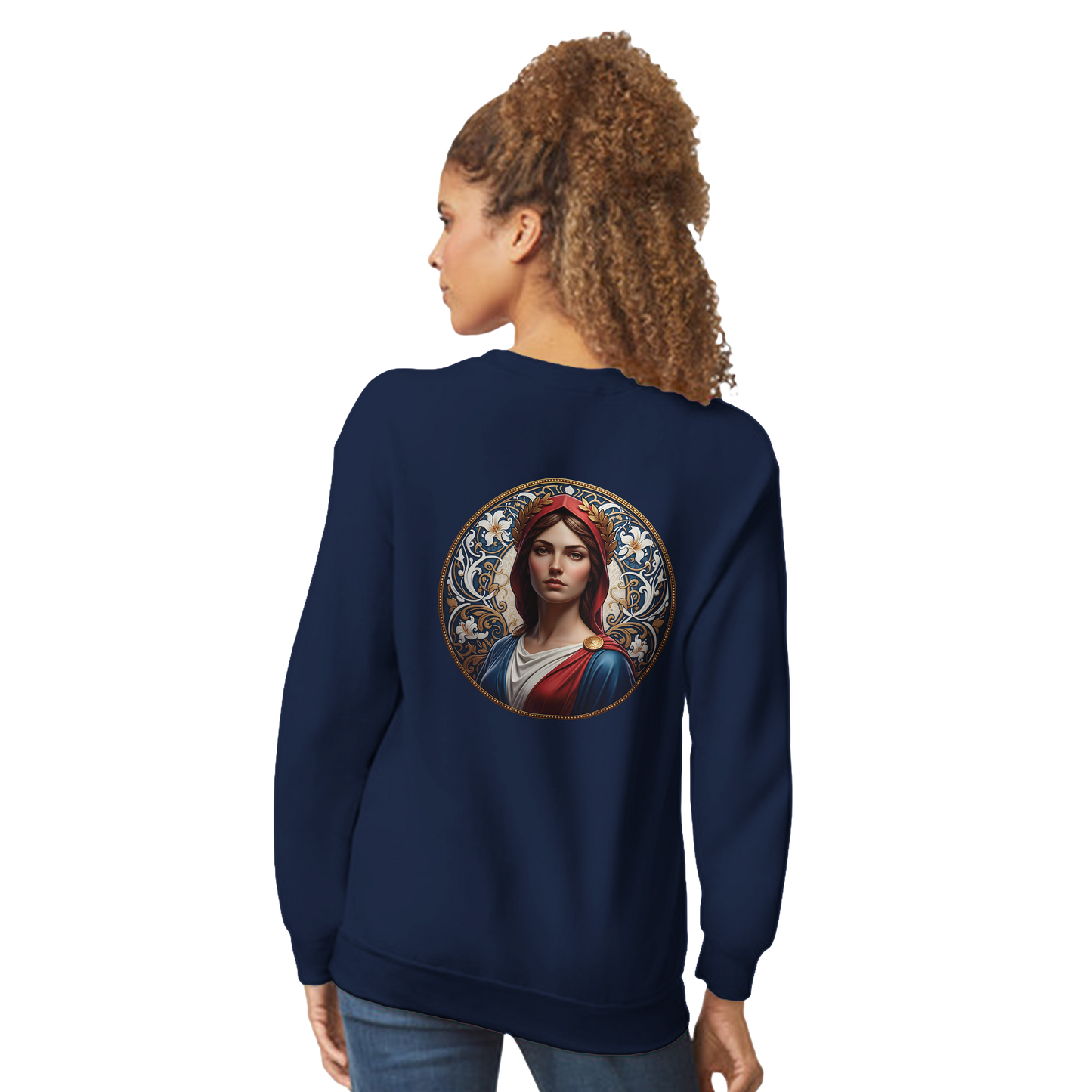 Damen-Sweatshirt Marianne klassisch Rundhals | Gildan® 18000