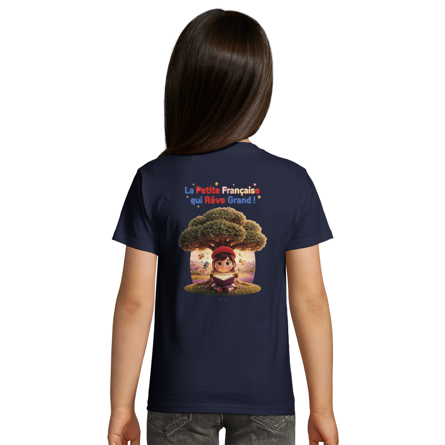 T-Shirt Mädchen French Style die kleine Französin, die groß träumt bio tailliert | SOL'S Pioneer Kids 03578
