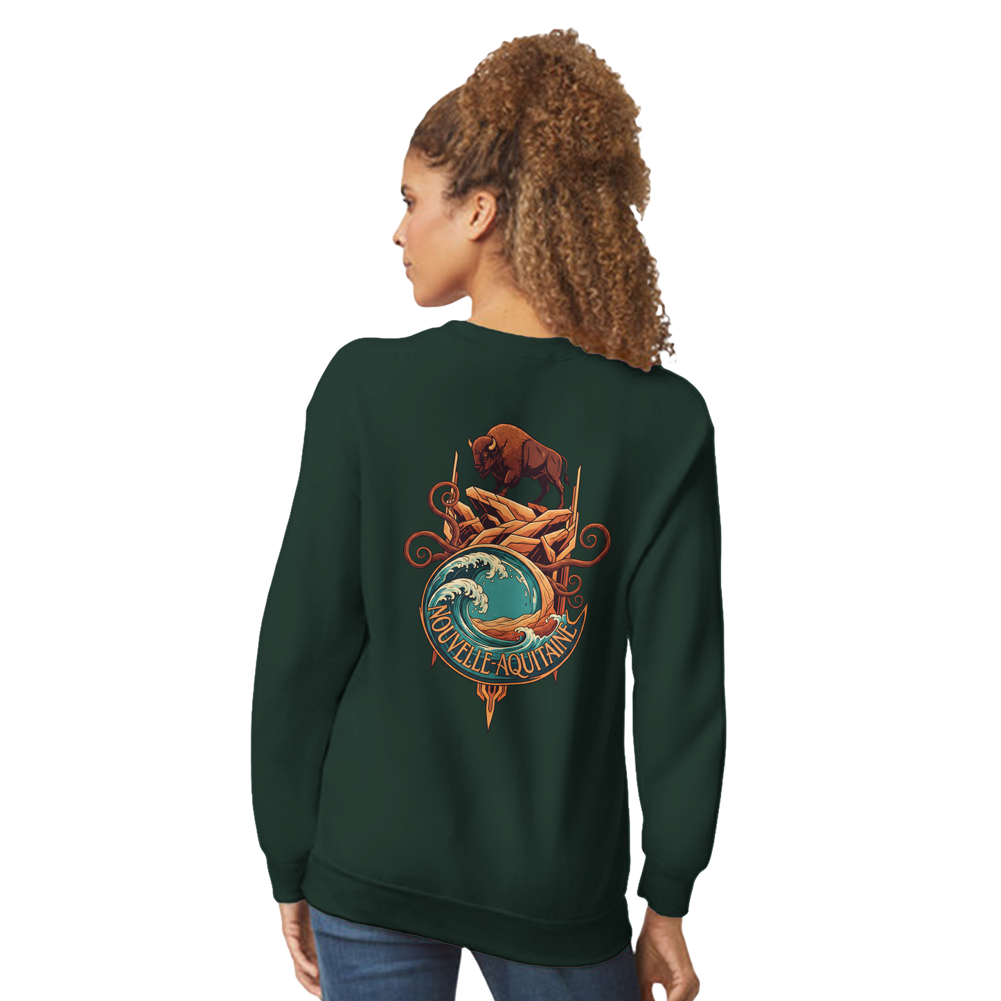 Klassisches Unisex-Rundhalsshirt Nouvelle-Aquitaine | Gildan® 18000
