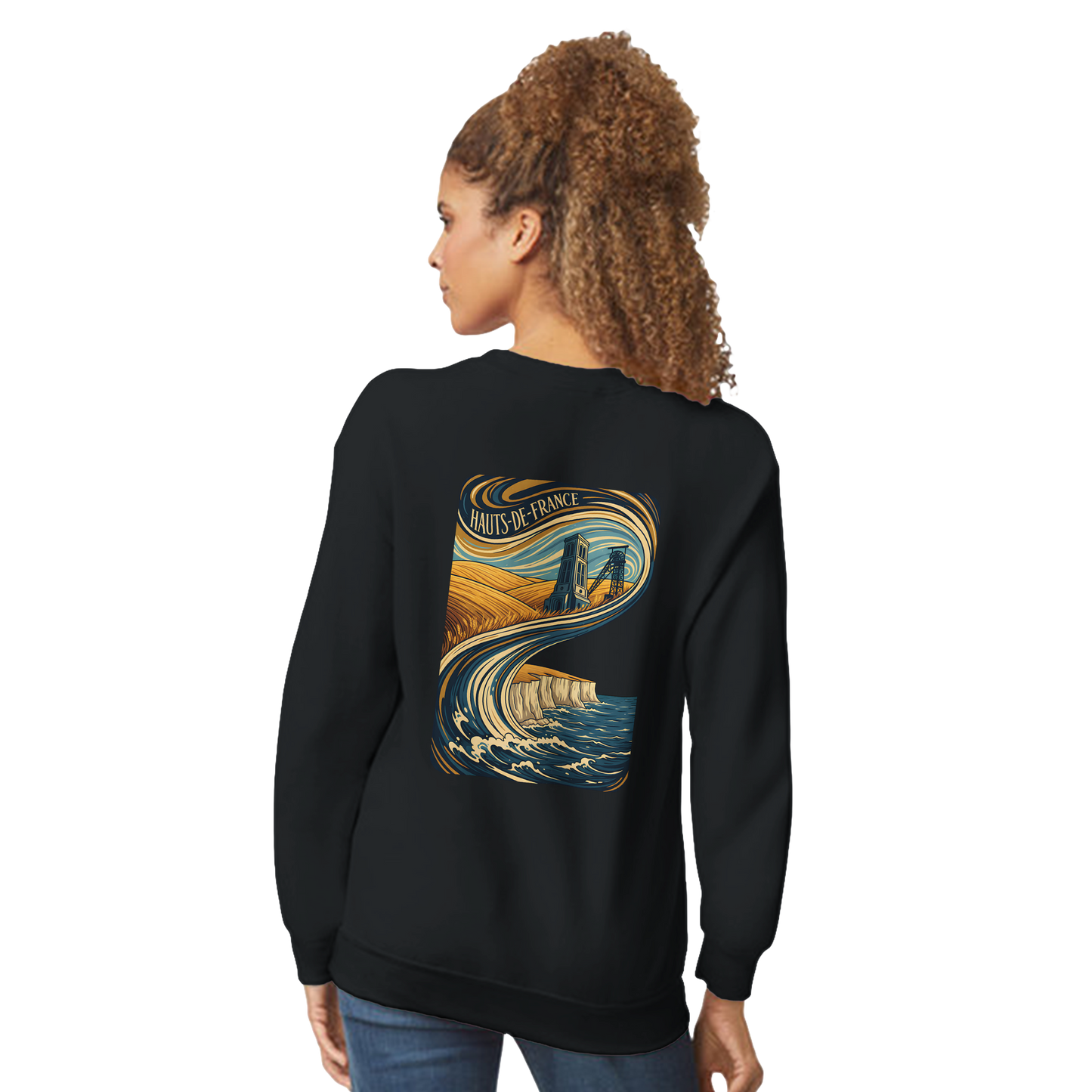 Unisex Nord-Pas-de-Calais classic crewneck sweatshirt | Gildan® 18000