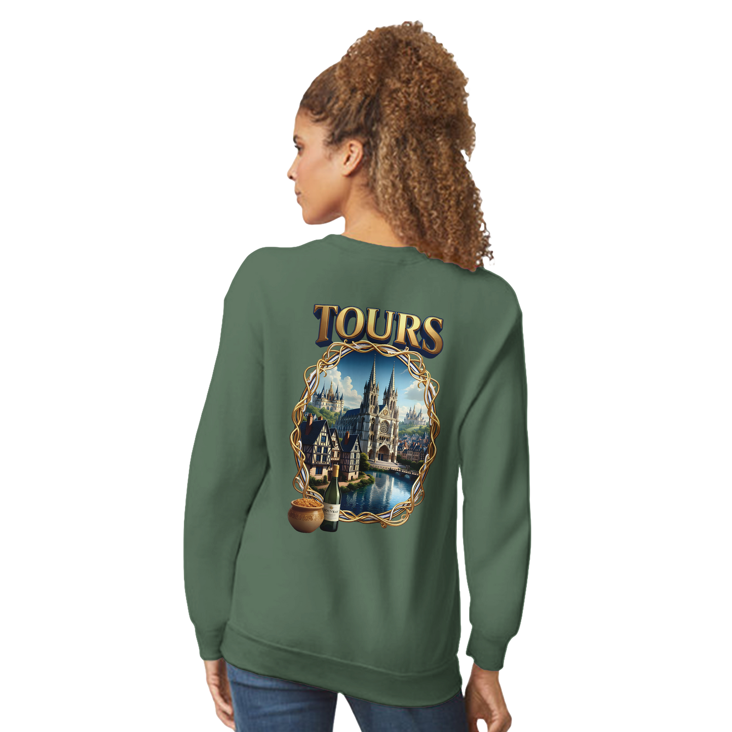 Unisex Sweatshirt Tours French City Classic Crewneck | Gildan® 18000