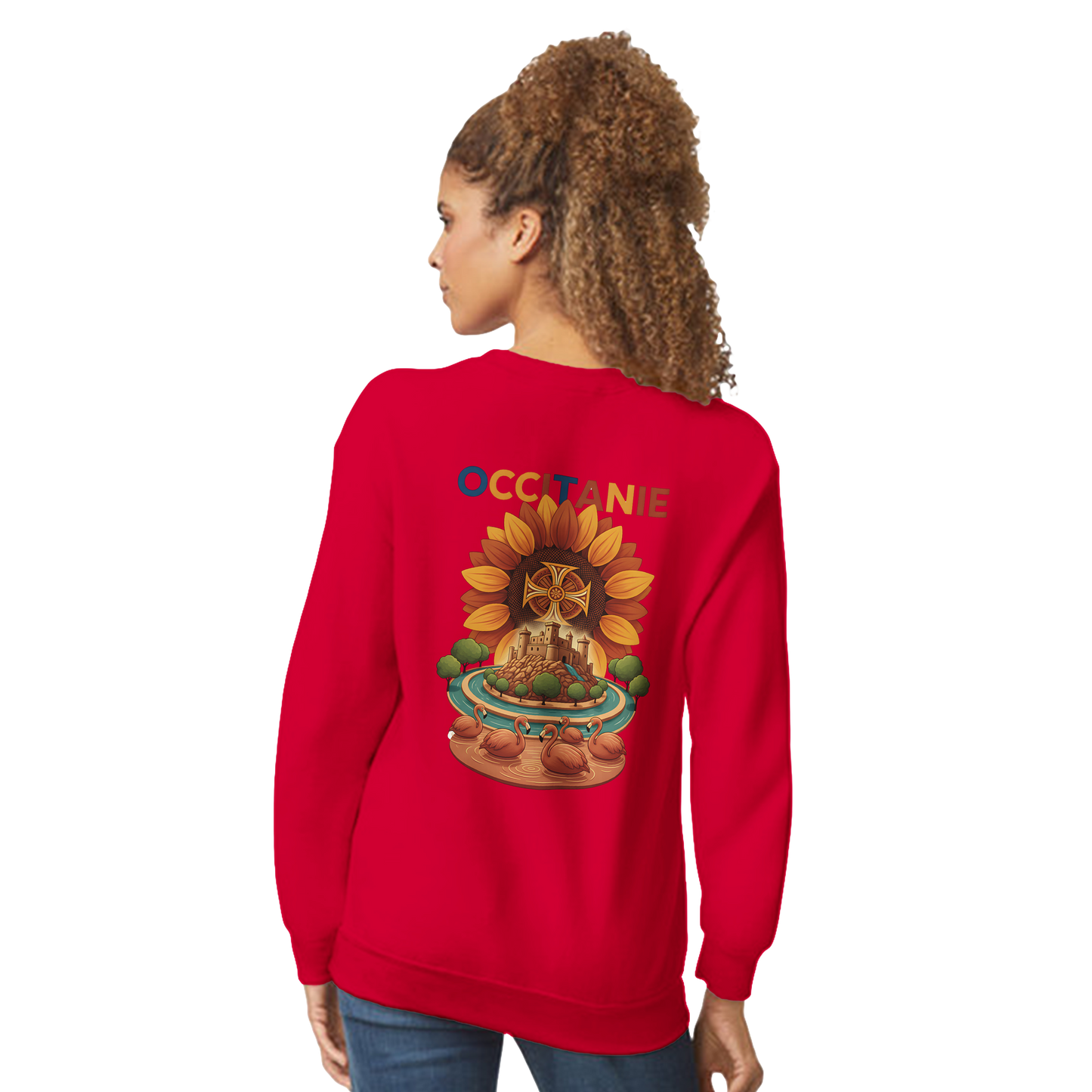 Unisex-Sweatshirt, klassischer Rundhalsausschnitt Occitanie | Gildan® 18000