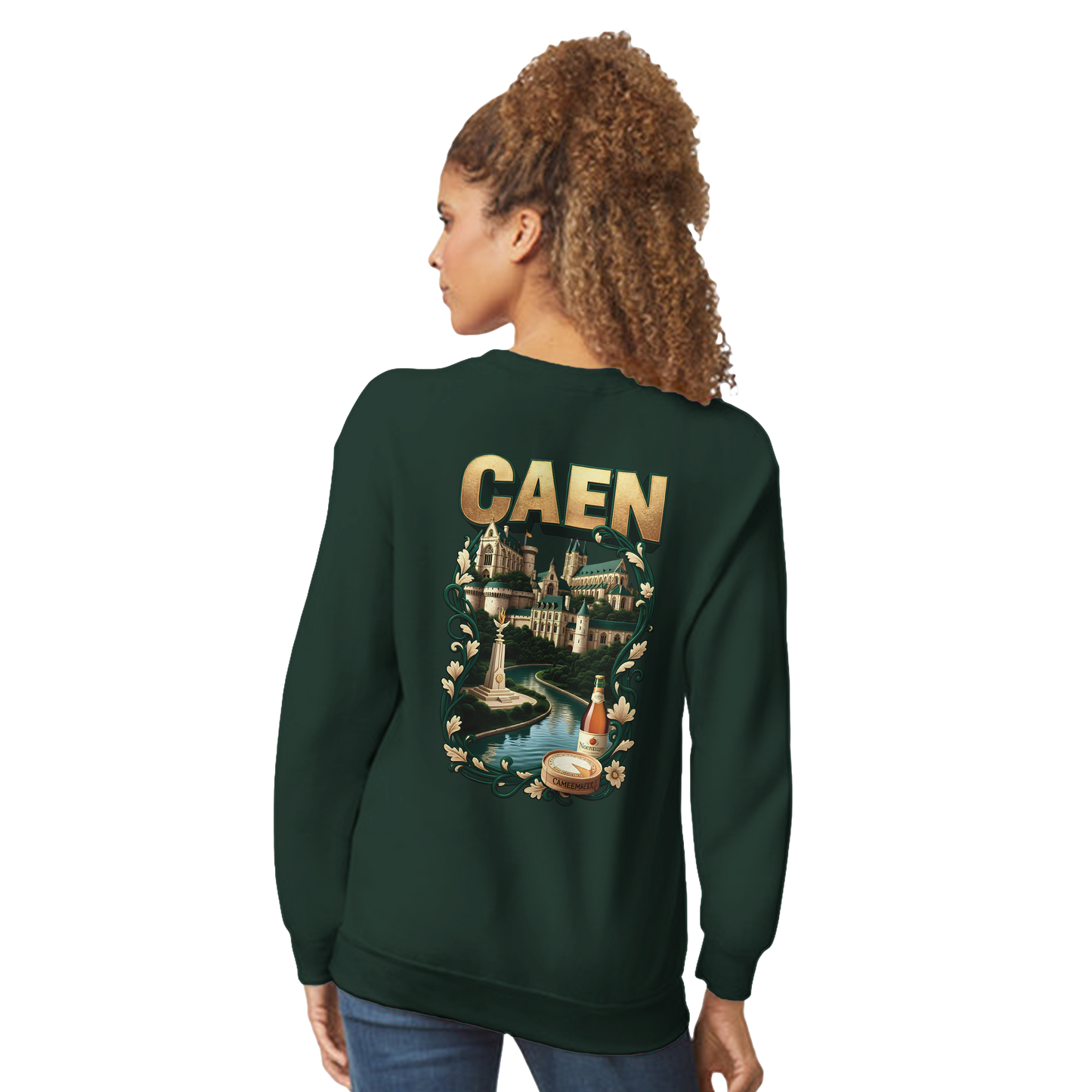 Sweatshirt Caen Stadt in Frankreich klassisch Unisex Rundhals | Gildan® 18000