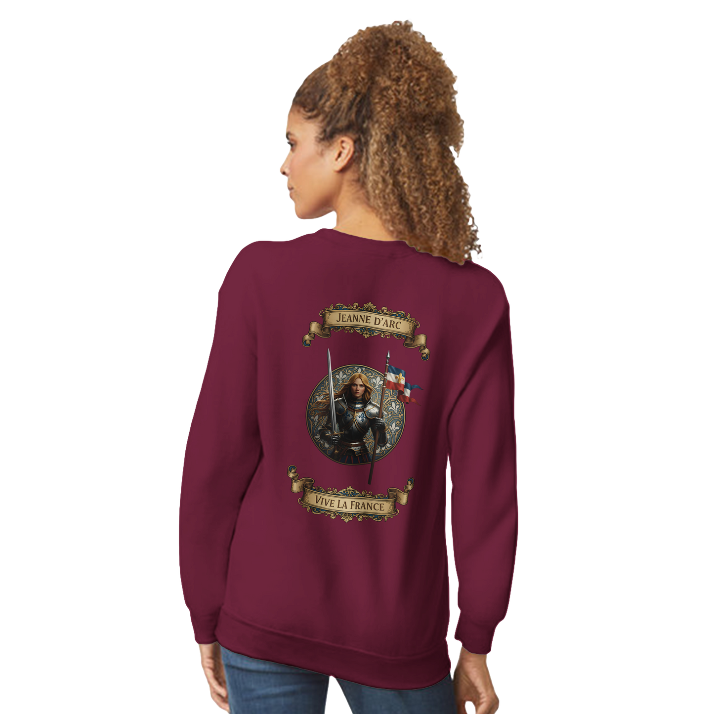 Damen-Sweatshirt Jeanne d'Arc klassischer Rundhalsausschnitt | Gildan® 18000