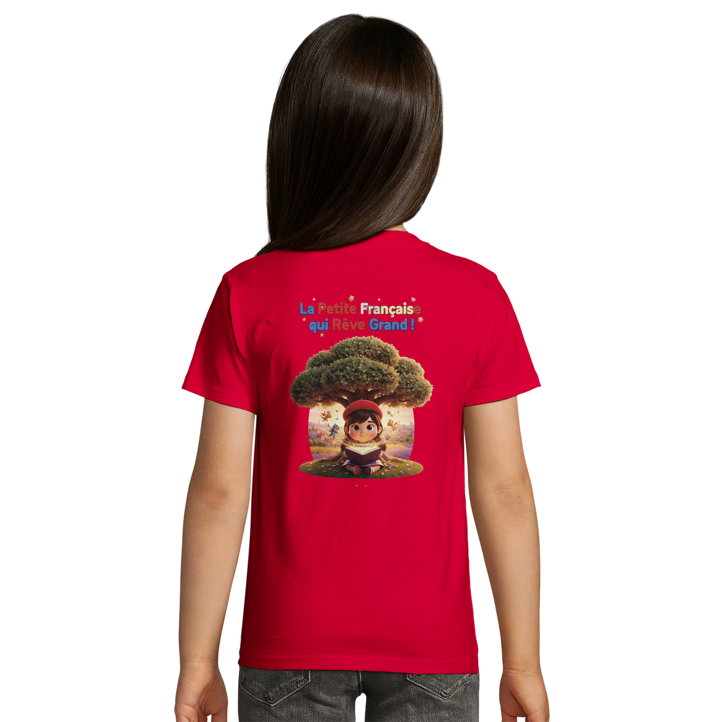 T-Shirt Mädchen French Style die kleine Französin, die groß träumt bio tailliert | SOL'S Pioneer Kids 03578