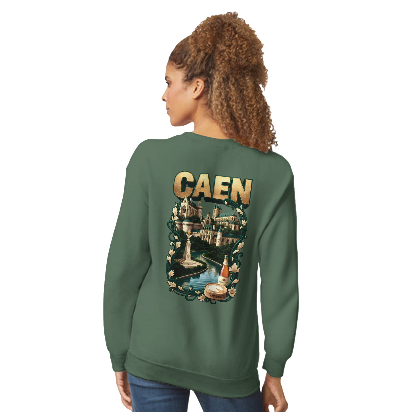 Sweatshirt Caen Stadt in Frankreich klassisch Unisex Rundhals | Gildan® 18000