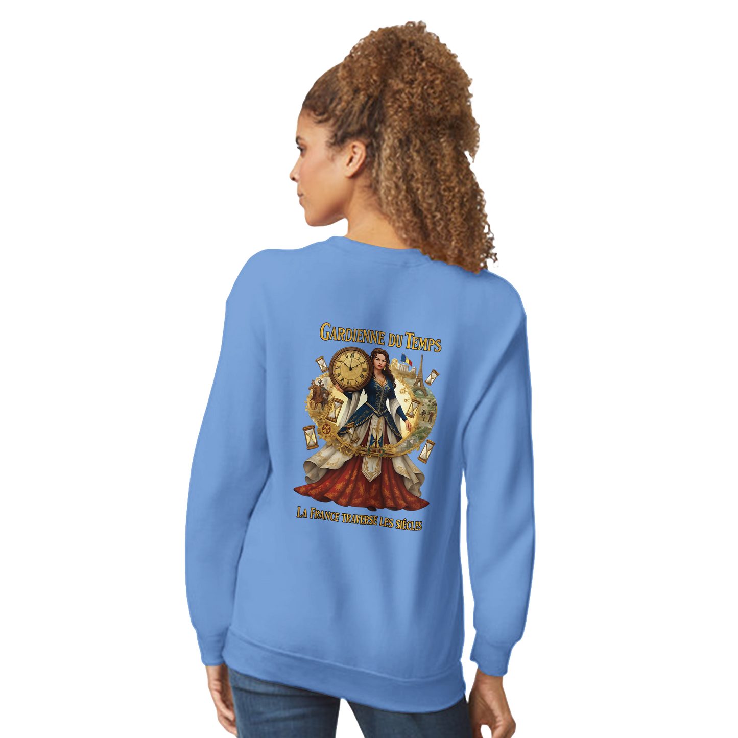 Sweat-shirt Femme Gardienne du Temps - Confort Premium et Coupe Classique