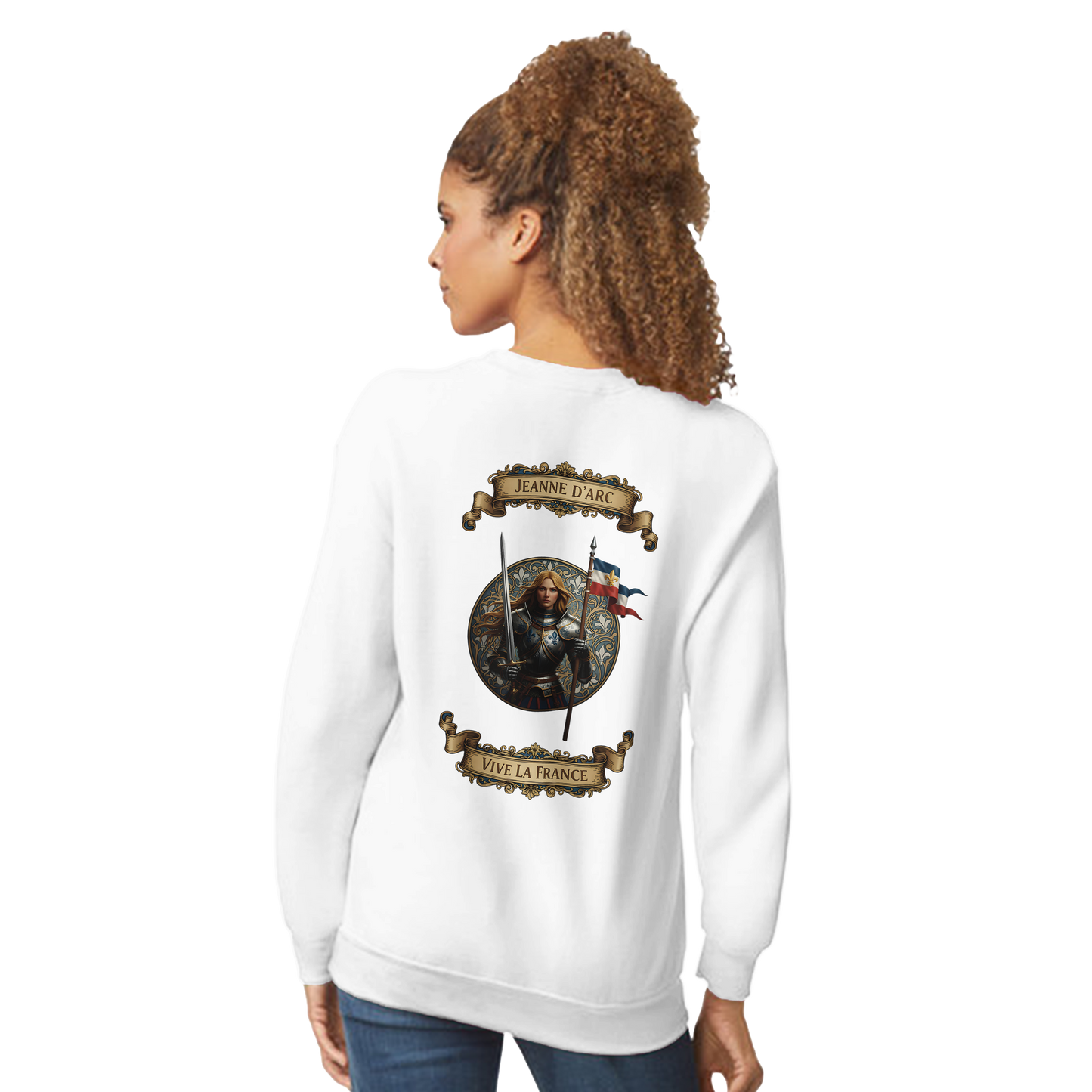 Damen-Sweatshirt Jeanne d'Arc klassischer Rundhalsausschnitt | Gildan® 18000