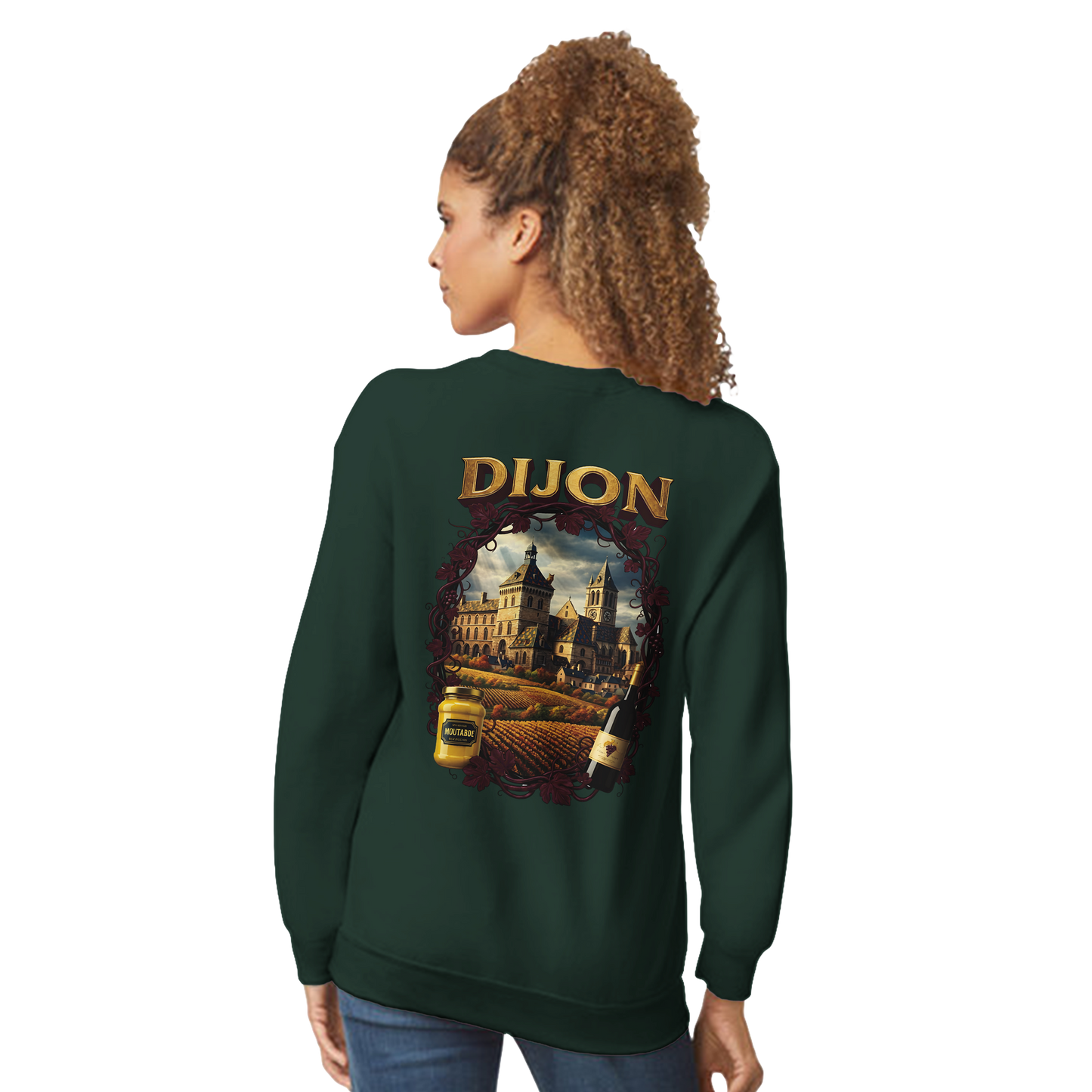 Unisex-Sweatshirt Dijon, Frankreich klassisch Rundhals | Gildan® 18000
