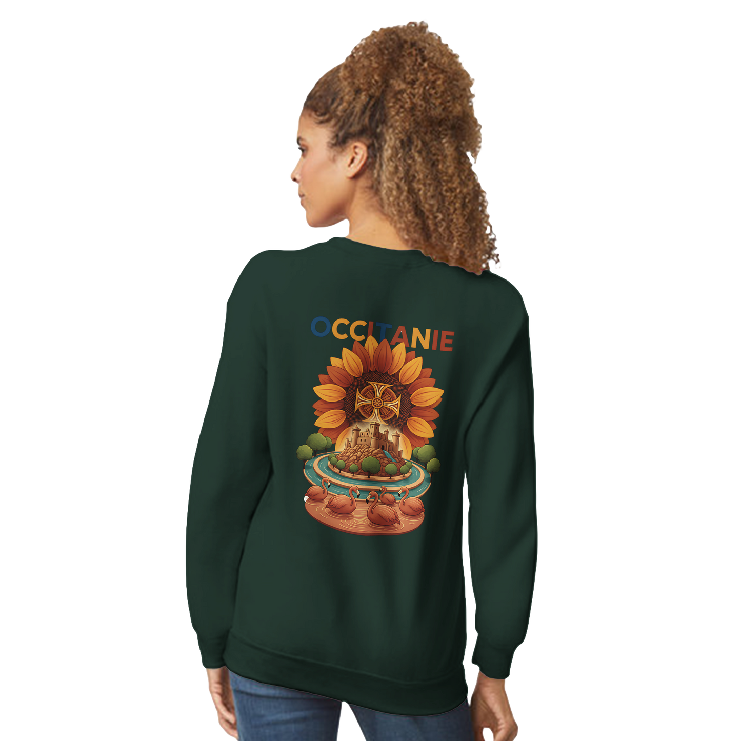 Unisex-Sweatshirt, klassischer Rundhalsausschnitt Occitanie | Gildan® 18000