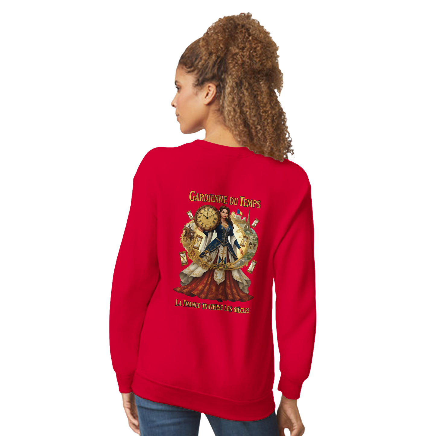 Sweat-shirt Femme Gardienne du Temps - Confort Premium et Coupe Classique